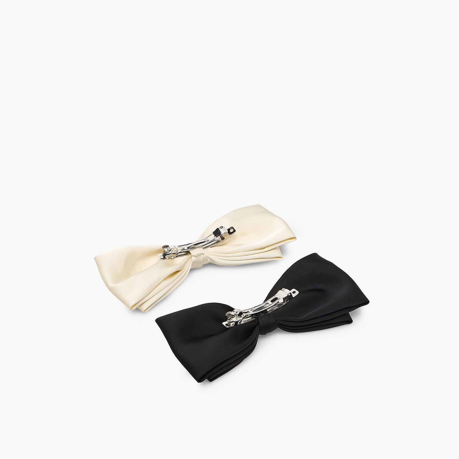 Gloo Pack of 2 Barrette Hair Clip with Bow Accent-women-hairaccessories-clips-image-3