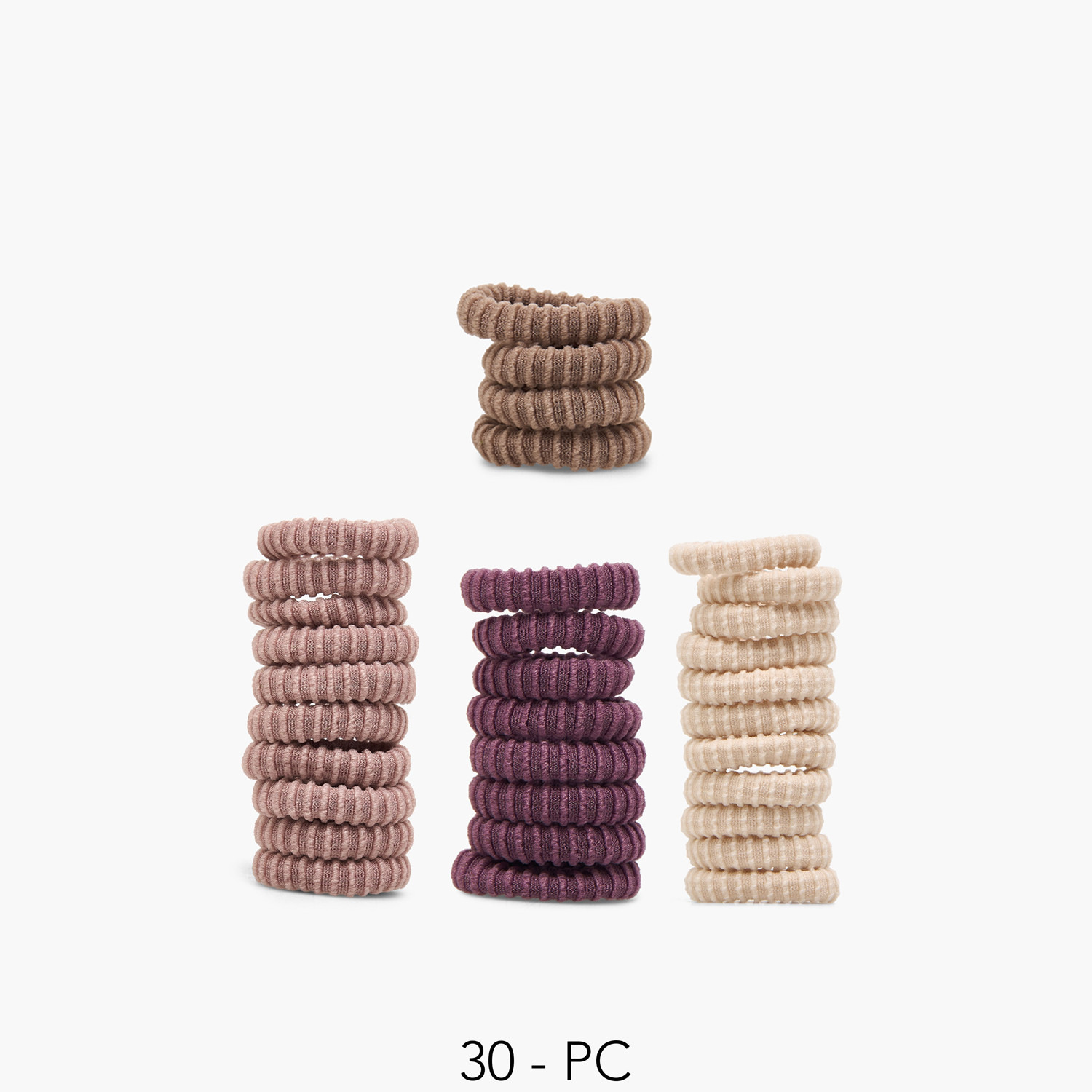 طقم أربطة شعر من جلو - 30 قطعة-women-hairaccessories-scrunchies-image-1