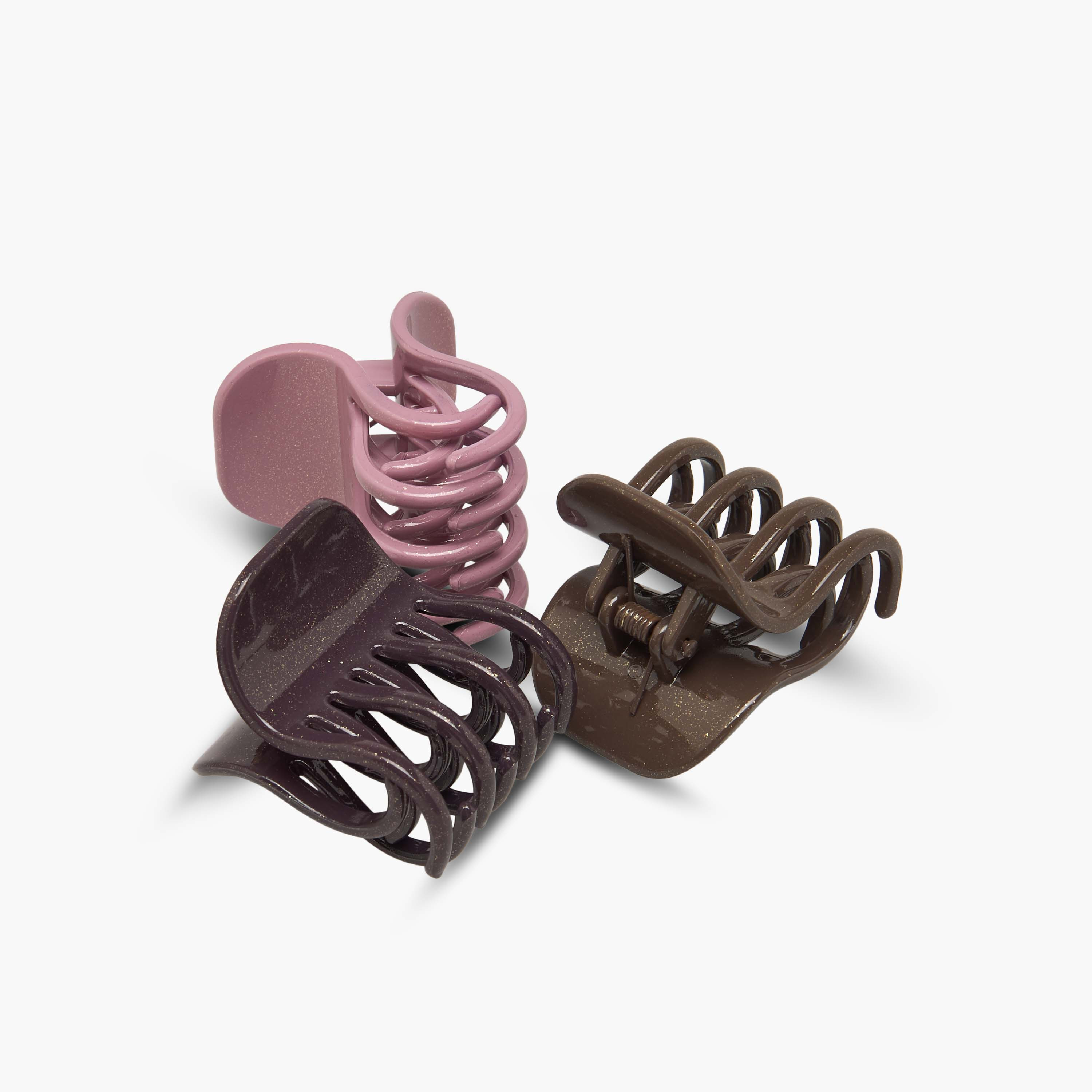 مشابك شعر بتشطيب جليتر من جلو - عبوة 3 قطع-women-hairaccessories-clamps-image-6