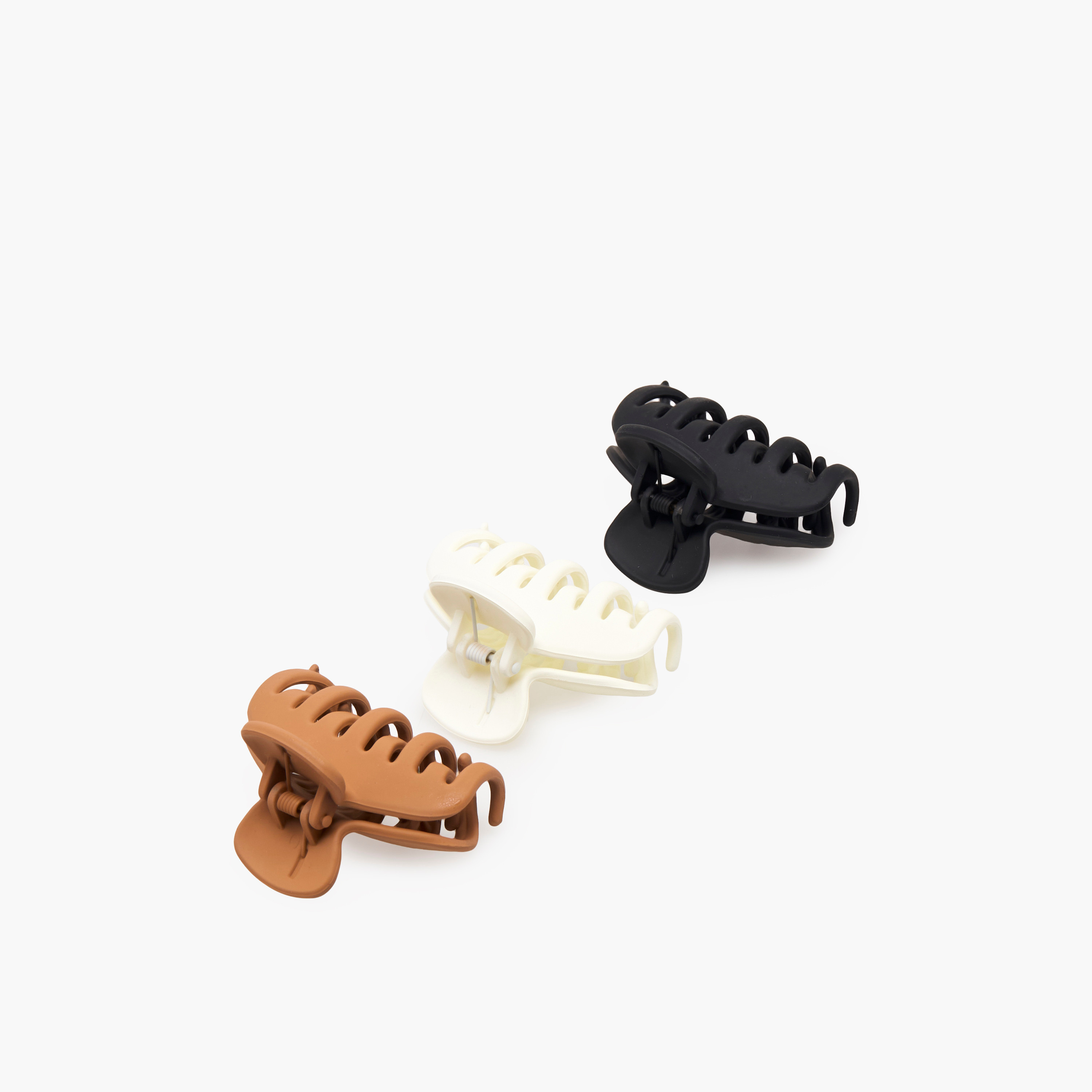 Gloo Pack of 3 Rectangular Hair Clamps-women-hairaccessories-clamps-image-2