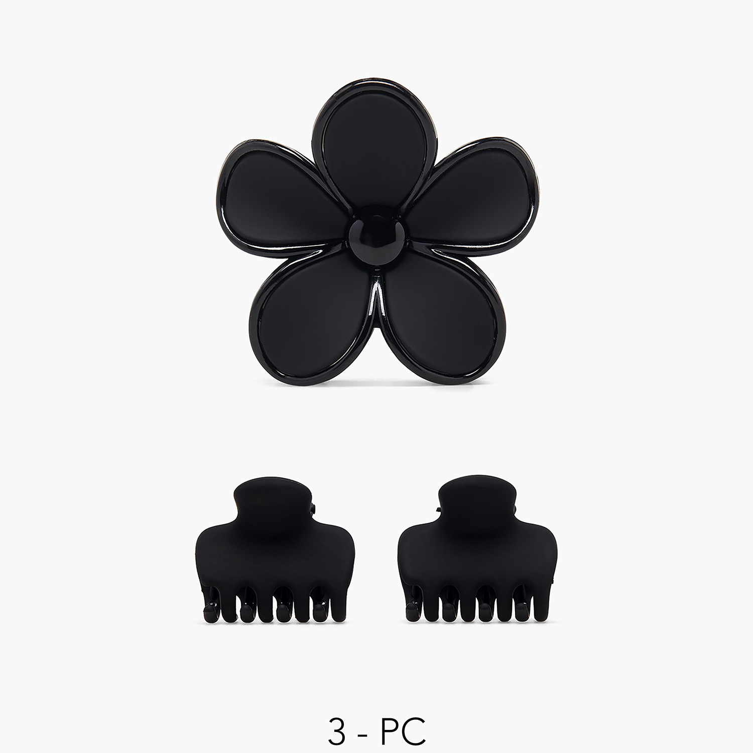 Gloo Pack of 3 Assorted Hair Clamp with Matte Finish-women-hairaccessories-clamps-image-1