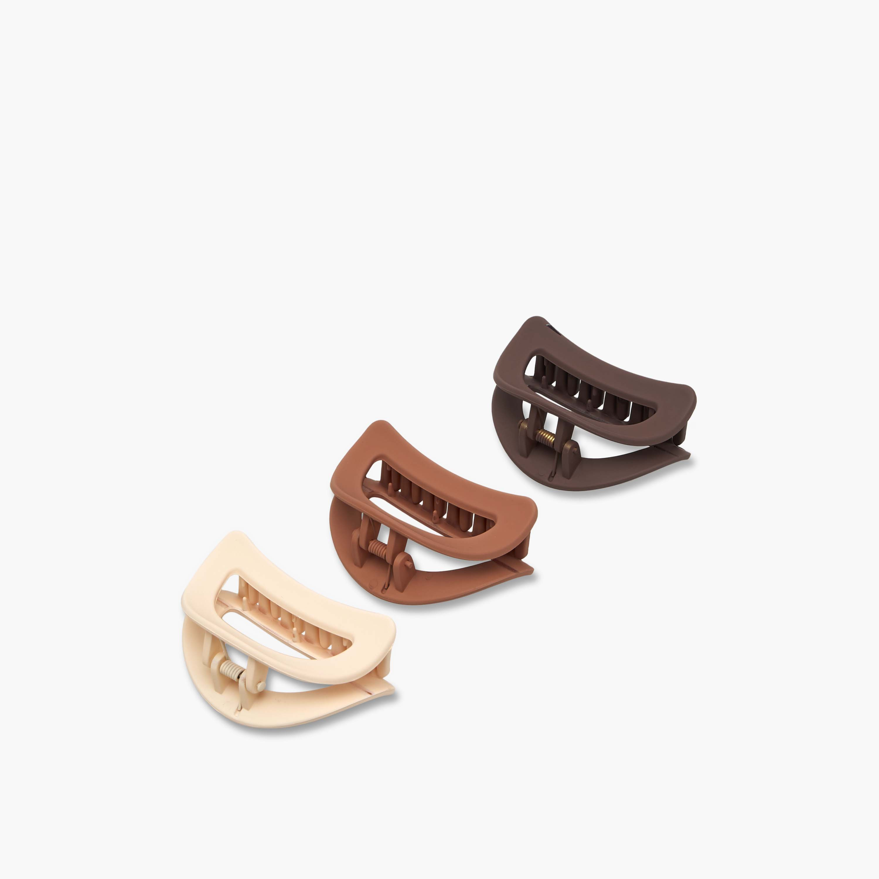Gloo Pack of 3 Curved Hair Clamps with Cutout Design-women-hairaccessories-clamps-image-5