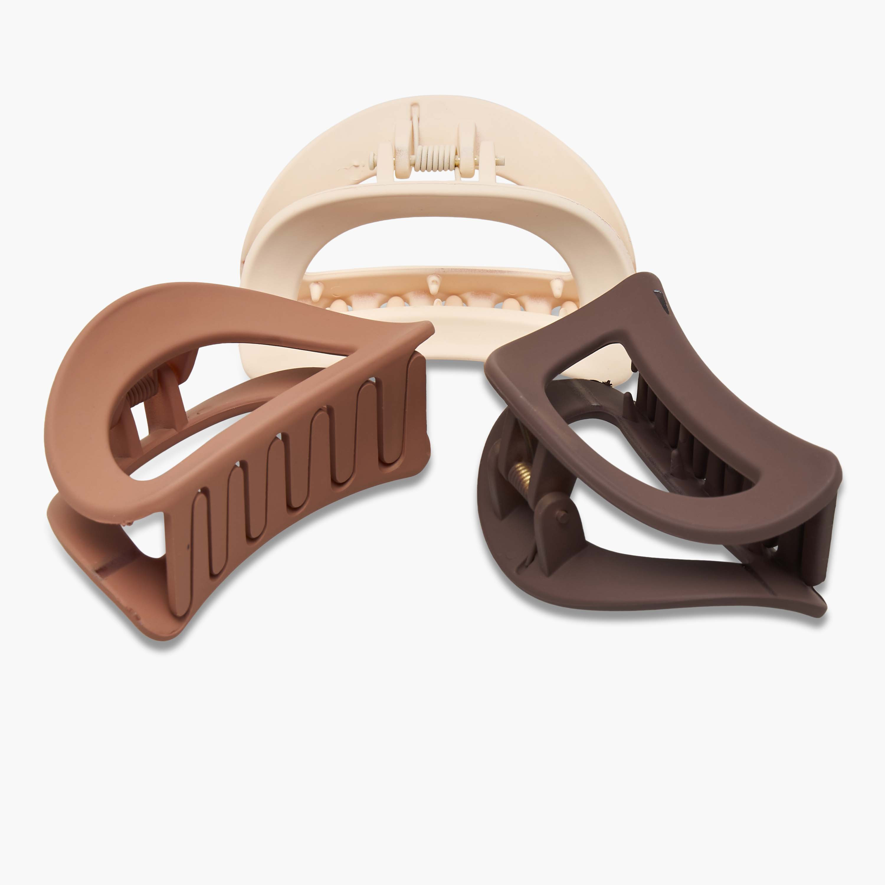 Gloo Pack of 3 Curved Hair Clamps with Cutout Design-women-hairaccessories-clamps-image-6