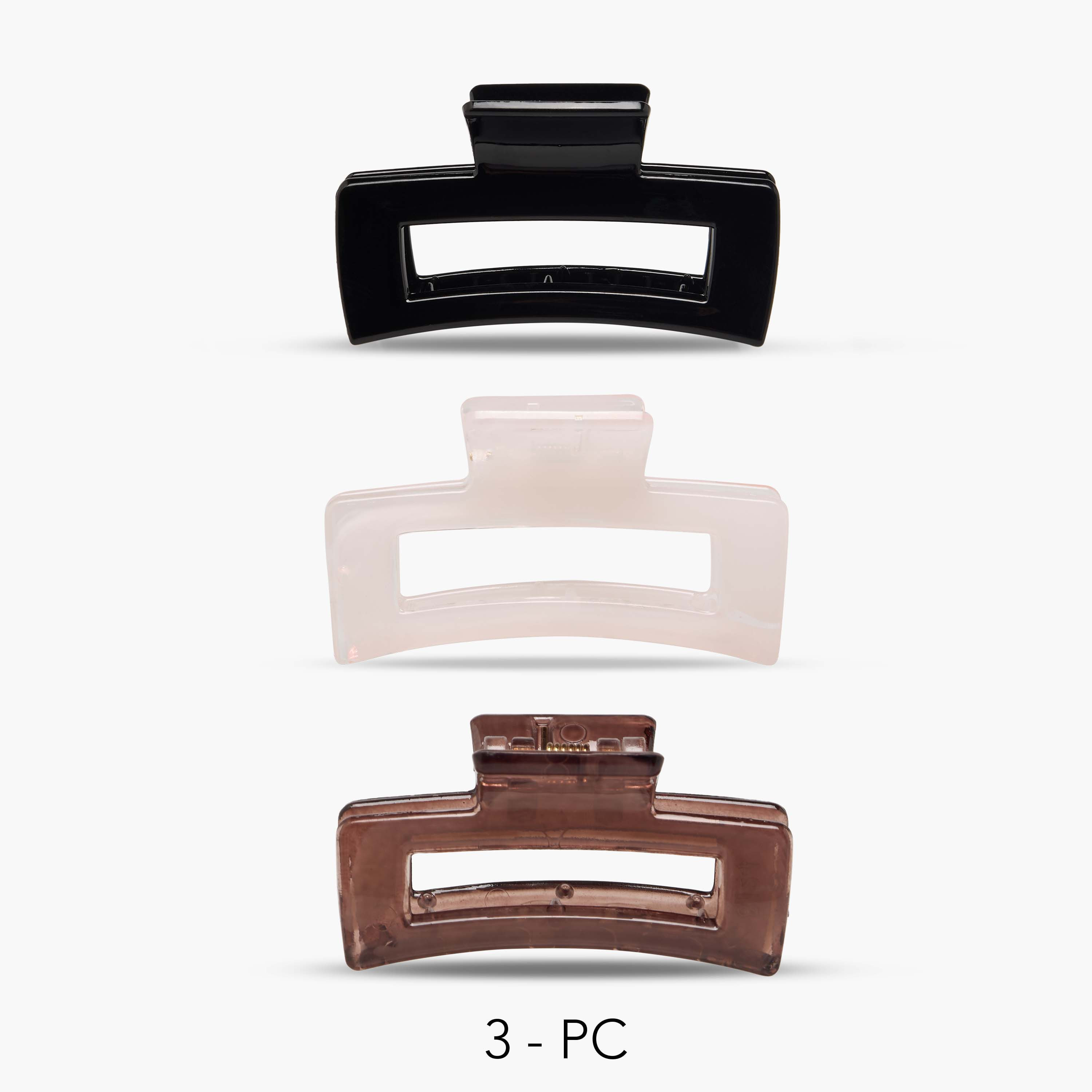 Gloo Pack of 3 Rectangular Shaped Hair Clamps-women-hairaccessories-clamps-image-1
