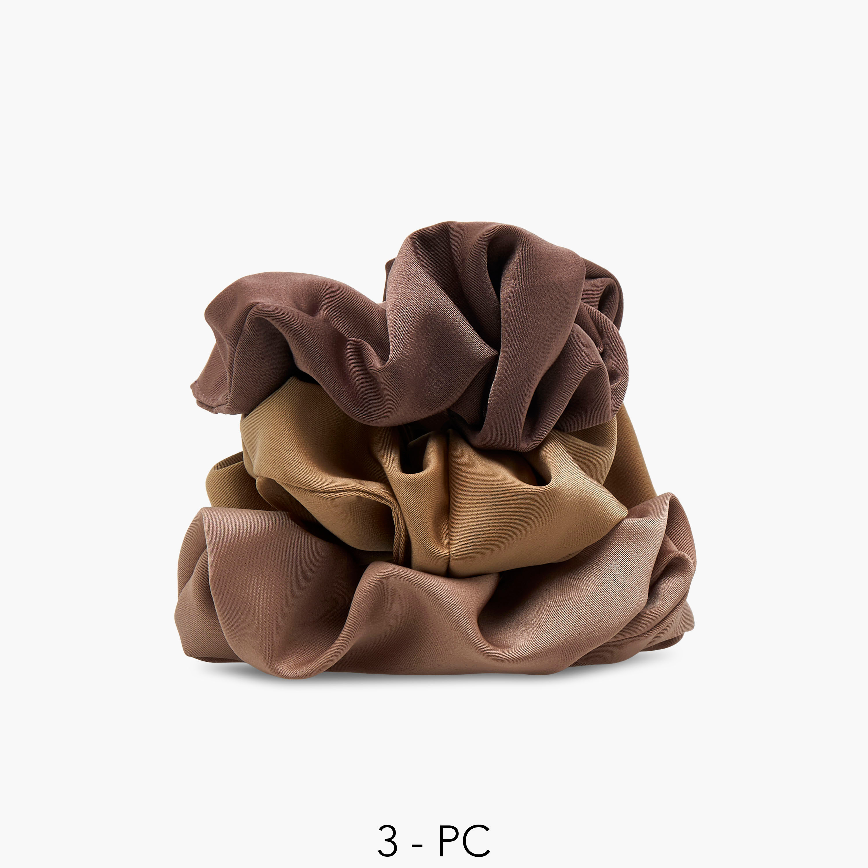 Gloo Pack of 3 Satin Hair Scrunchie-women-hairaccessories-scrunchies-image-1