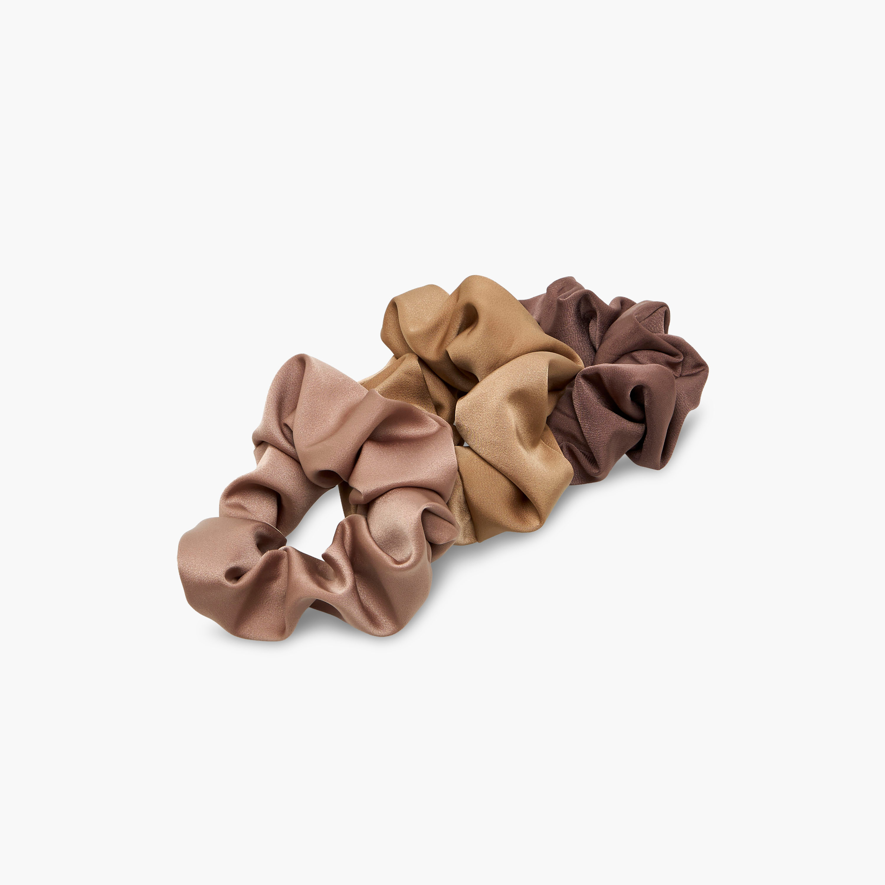 Gloo Pack of 3 Satin Hair Scrunchie-women-hairaccessories-scrunchies-image-2