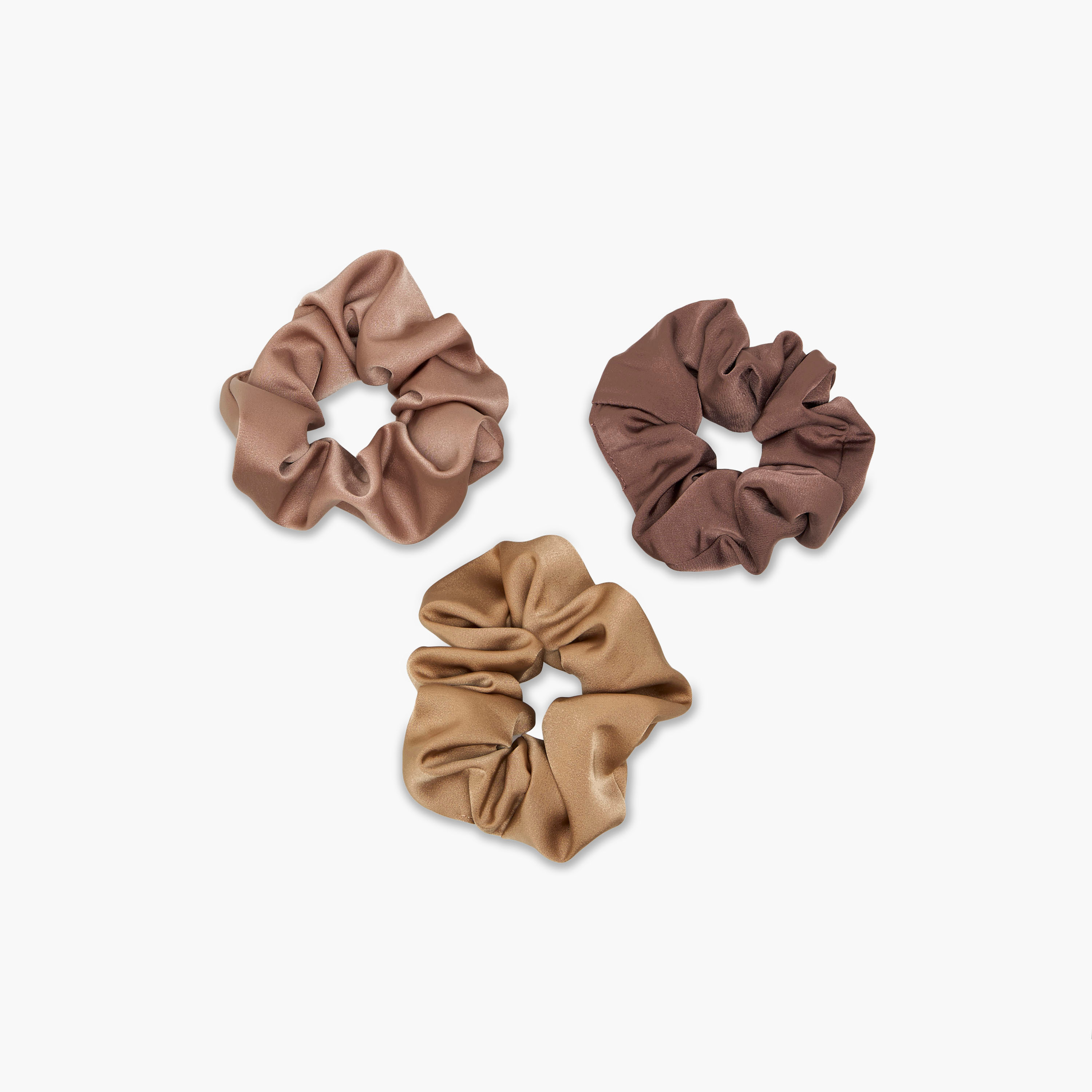 Gloo Pack of 3 Satin Hair Scrunchie-women-hairaccessories-scrunchies-image-3
