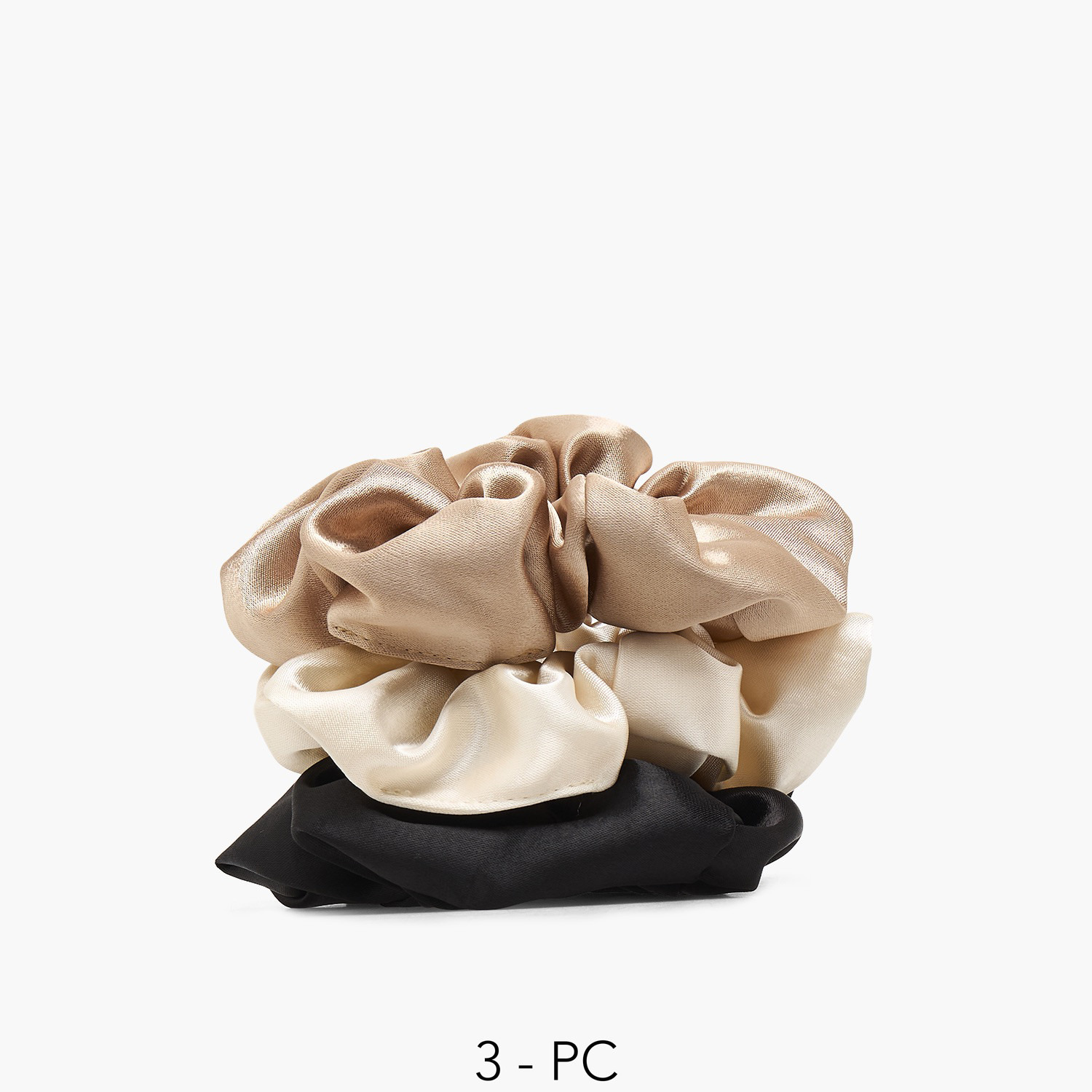 Gloo Pack of 3 Satin Hair Scrunchie-women-hairaccessories-scrunchies-image-1