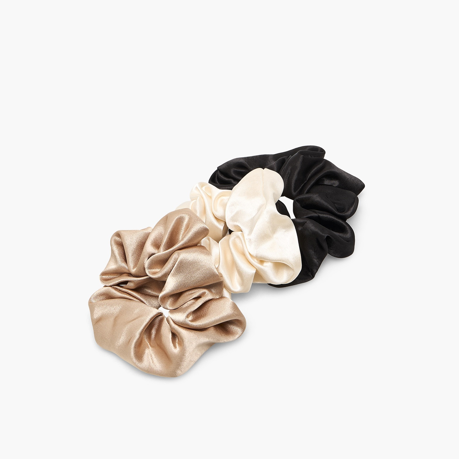 Gloo Pack of 3 Satin Hair Scrunchie-women-hairaccessories-scrunchies-image-2