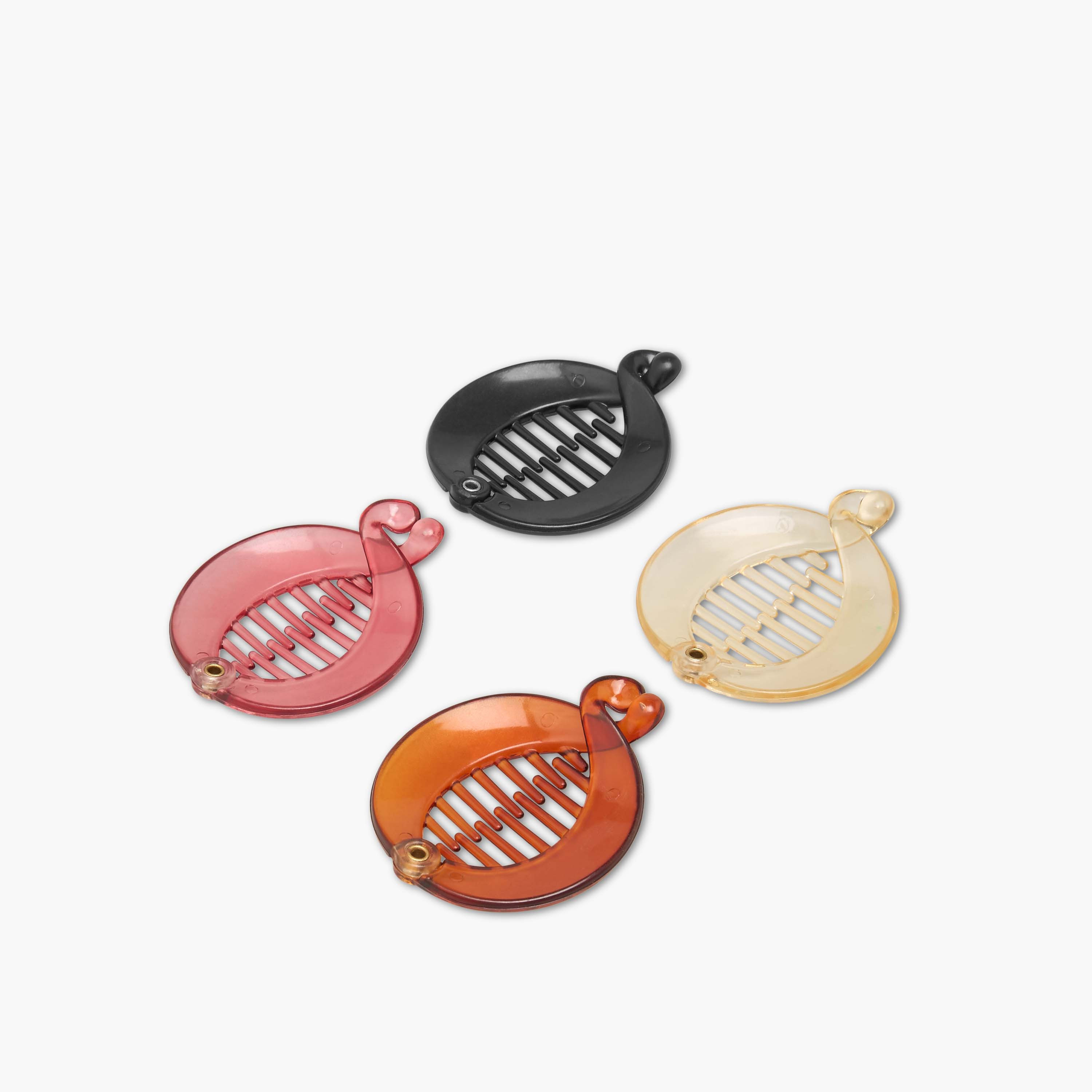 Gloo Pack of 4 Banana Hair Clip with Interlocking Design-women-hairaccessories-clamps-image-6