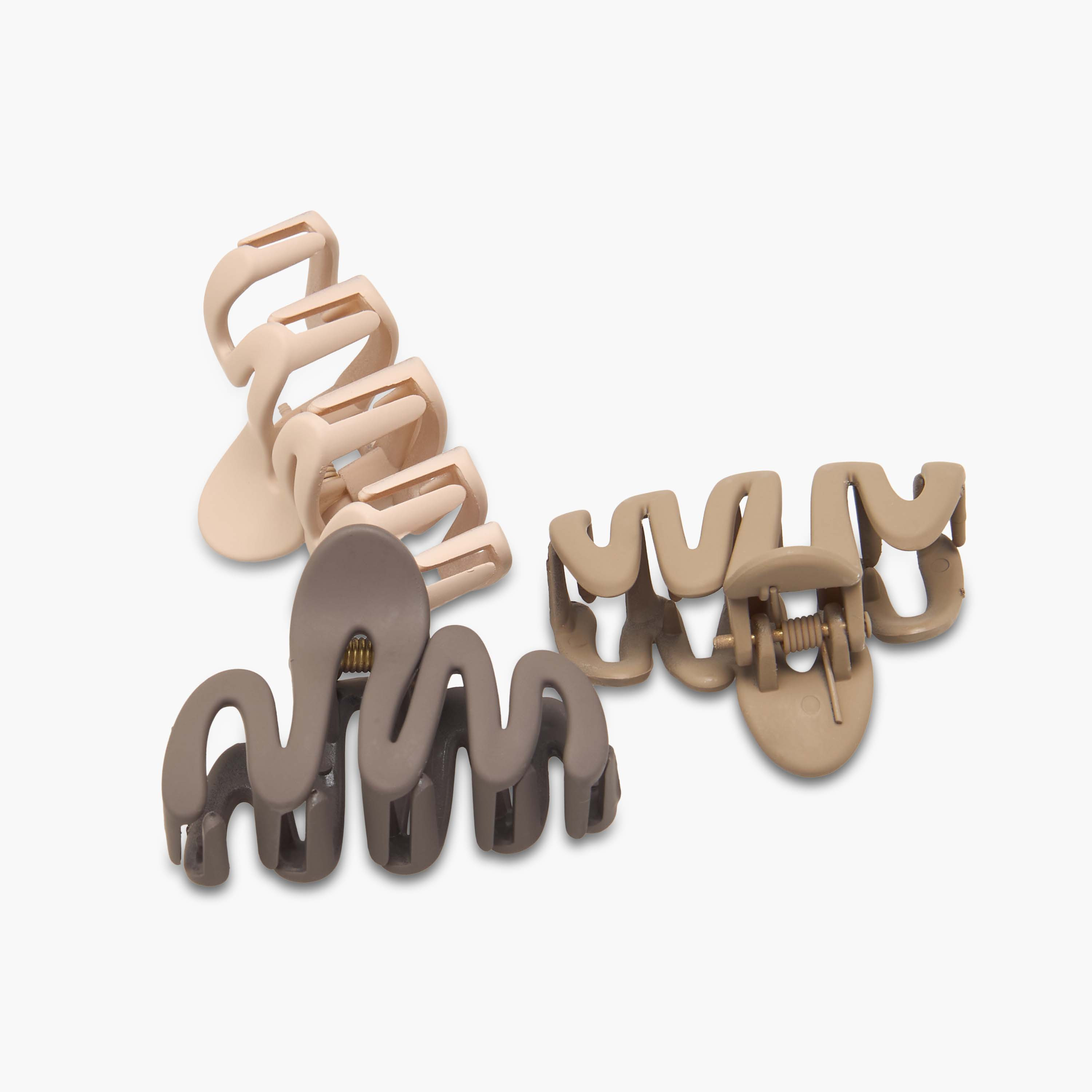 Gloo Pack of 4 Wavy Hair Clamps with Matte Finish-women-hairaccessories-clamps-image-7