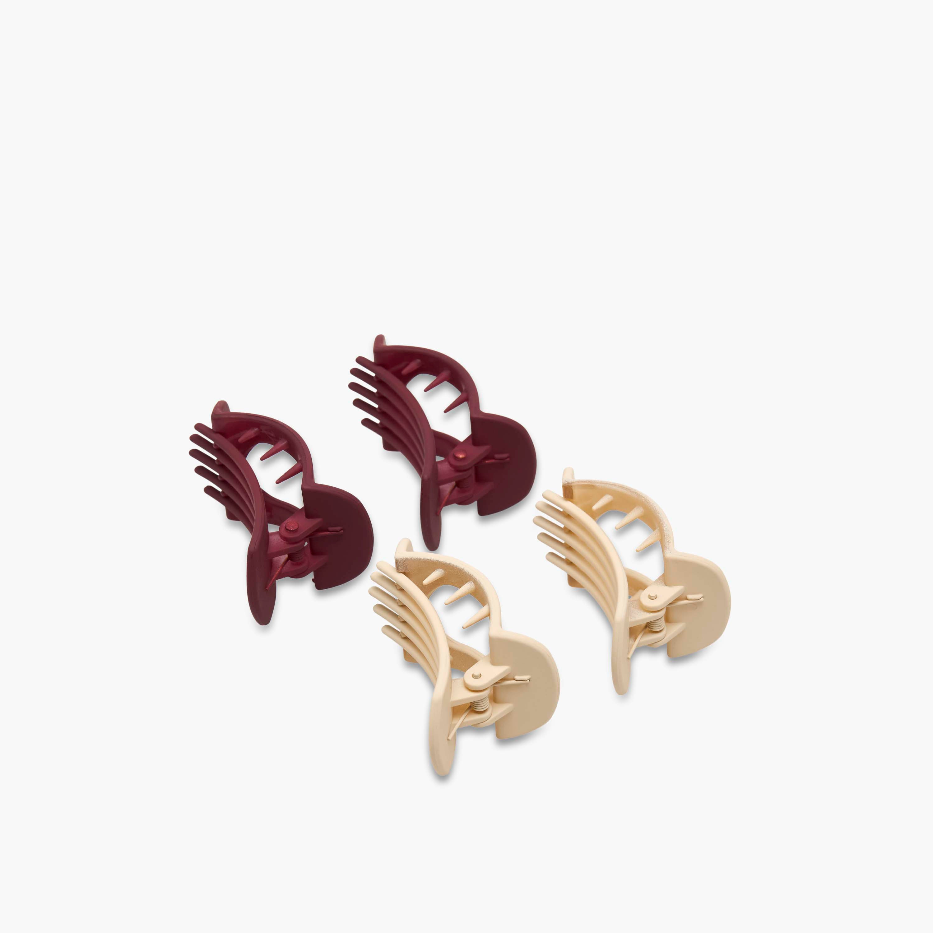 Gloo Pack of 4 Curved Hair Clamp with Cutouts-women-hairaccessories-clamps-image-5