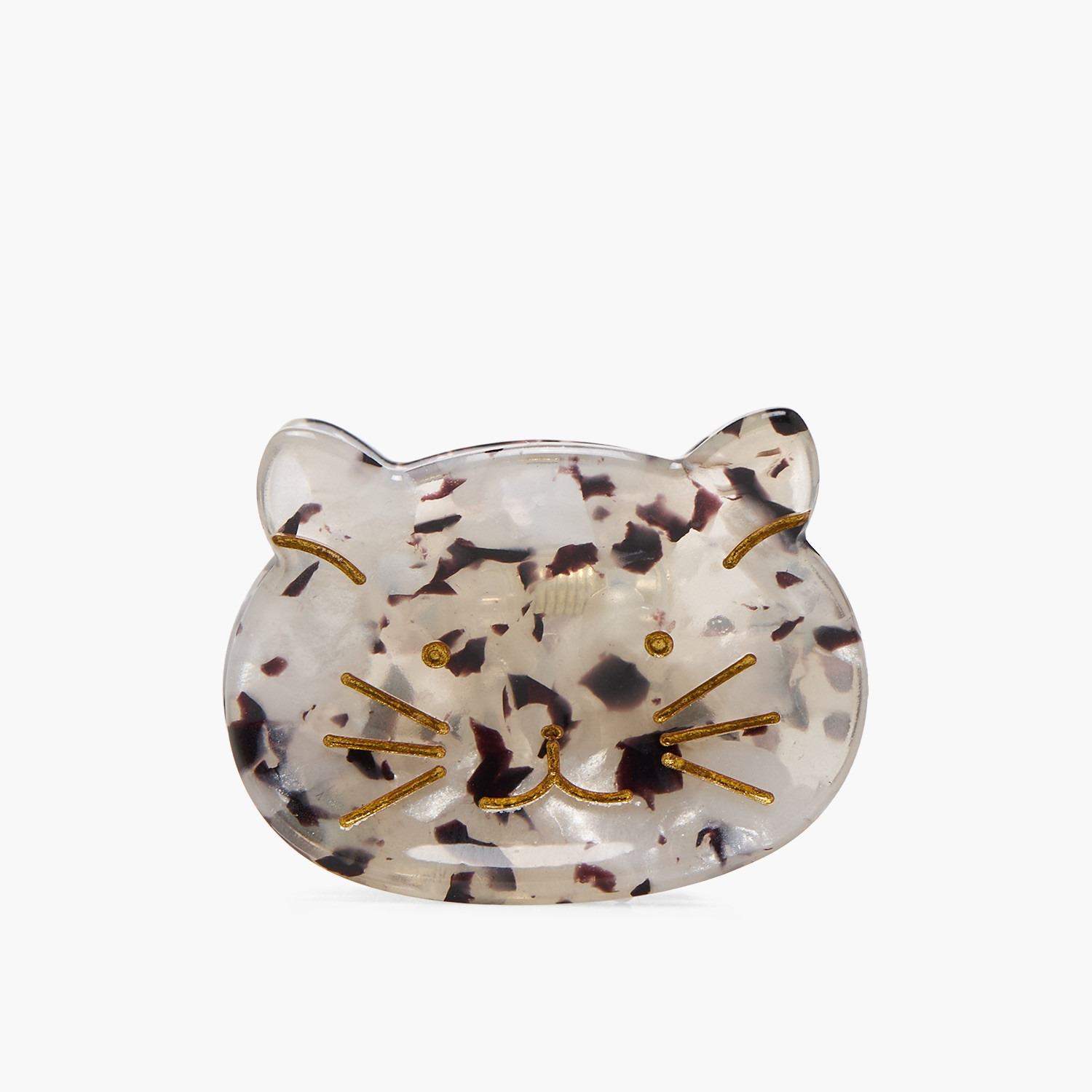مشابك شعر بتصميم قطة وطبعات من جلو - عبوة 4 قطع-women-hairaccessories-clamps-image-2