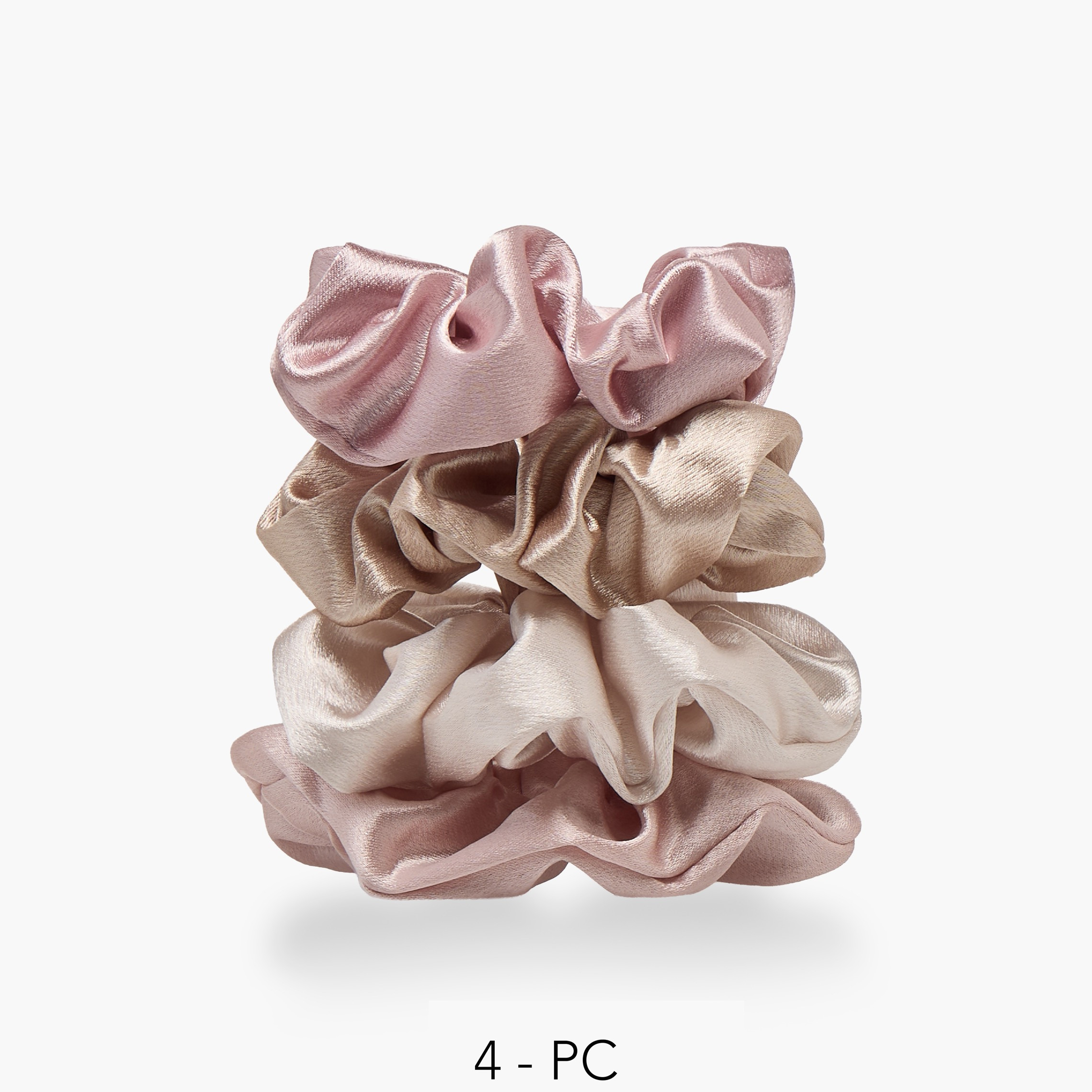 Gloo Pack of 4 Satin Hair Scrunchie-women-hairaccessories-scrunchies-image-1