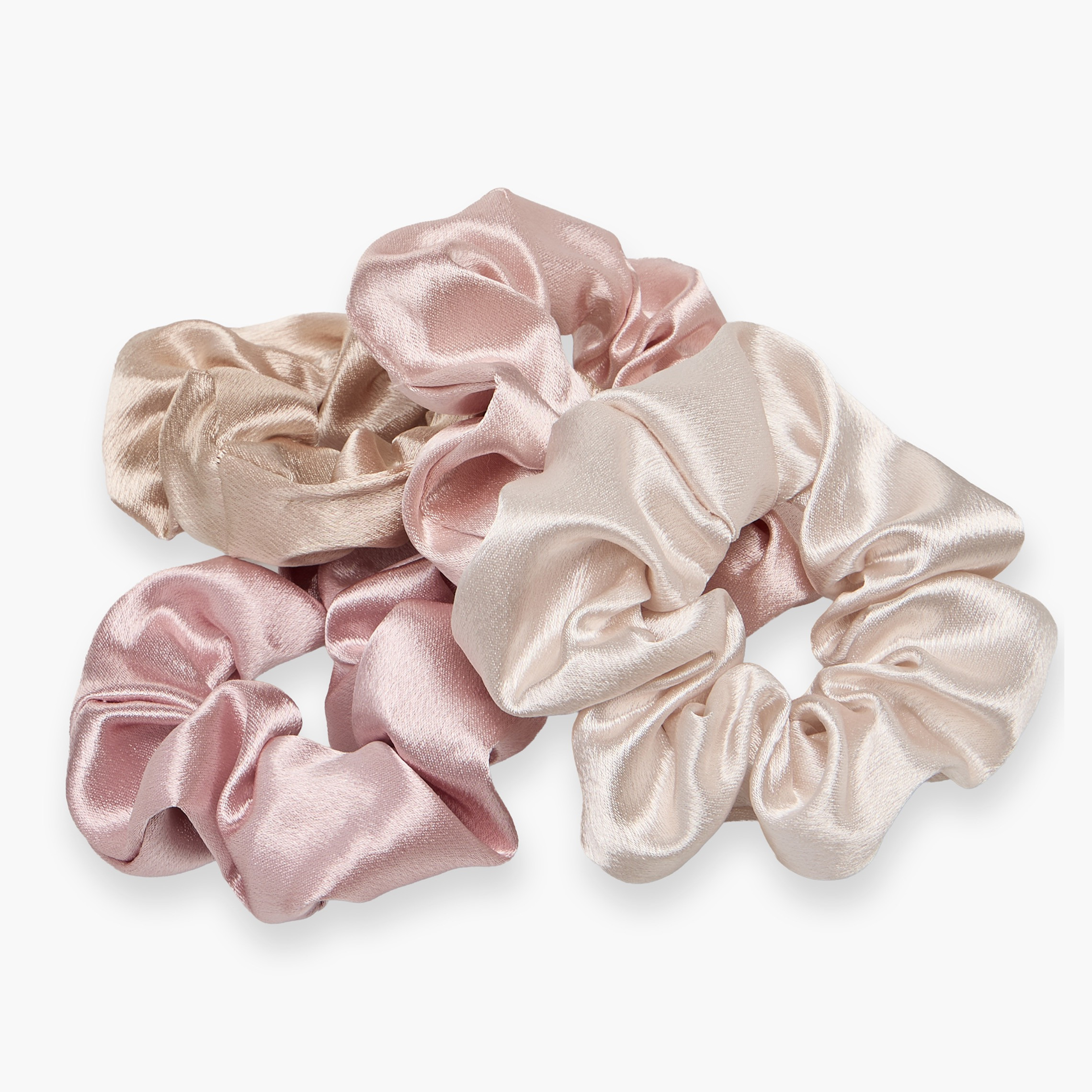 Gloo Pack of 4 Satin Hair Scrunchie-women-hairaccessories-scrunchies-image-4