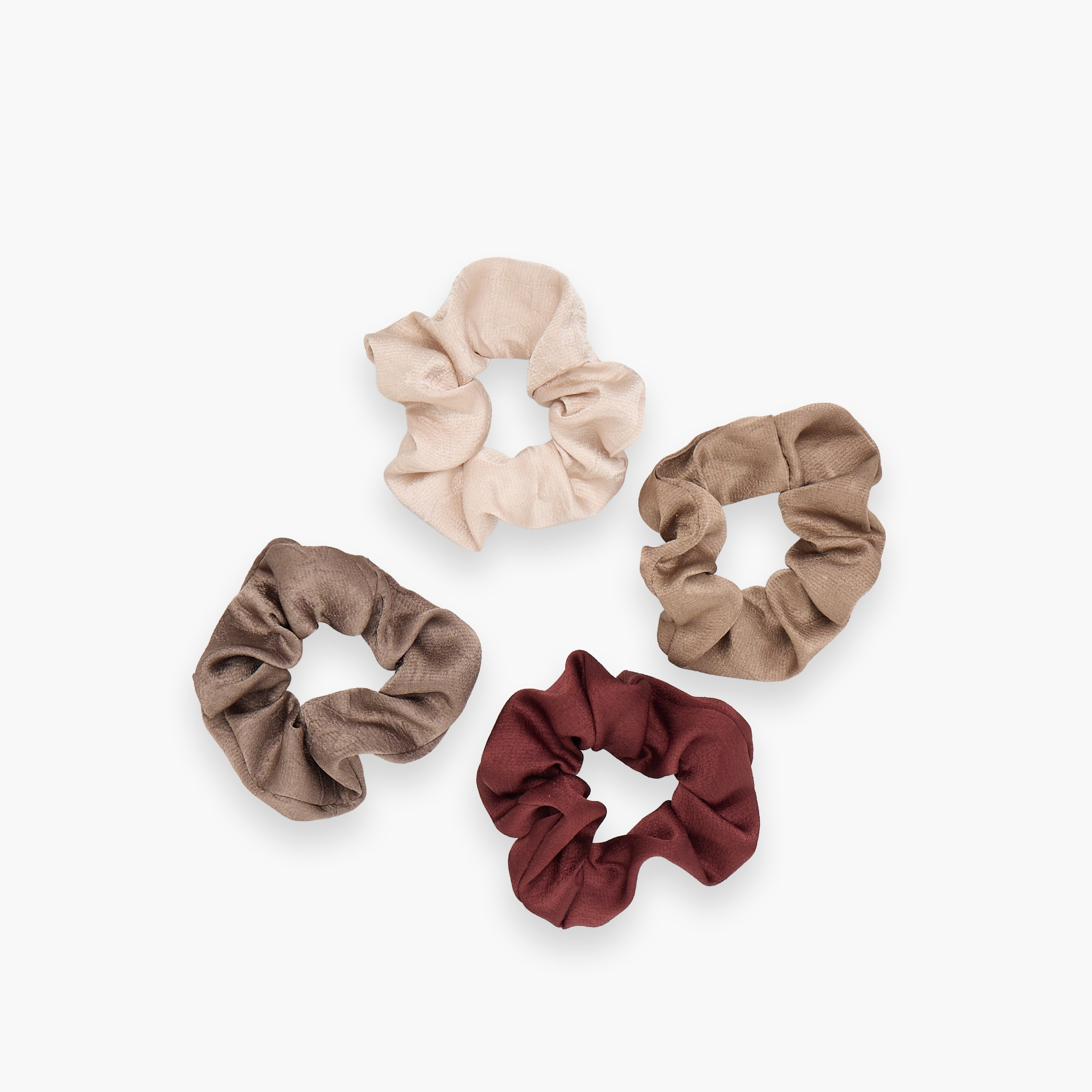 Gloo Pack of 4 Satin Hair Scrunchie-women-hairaccessories-scrunchies-image-3