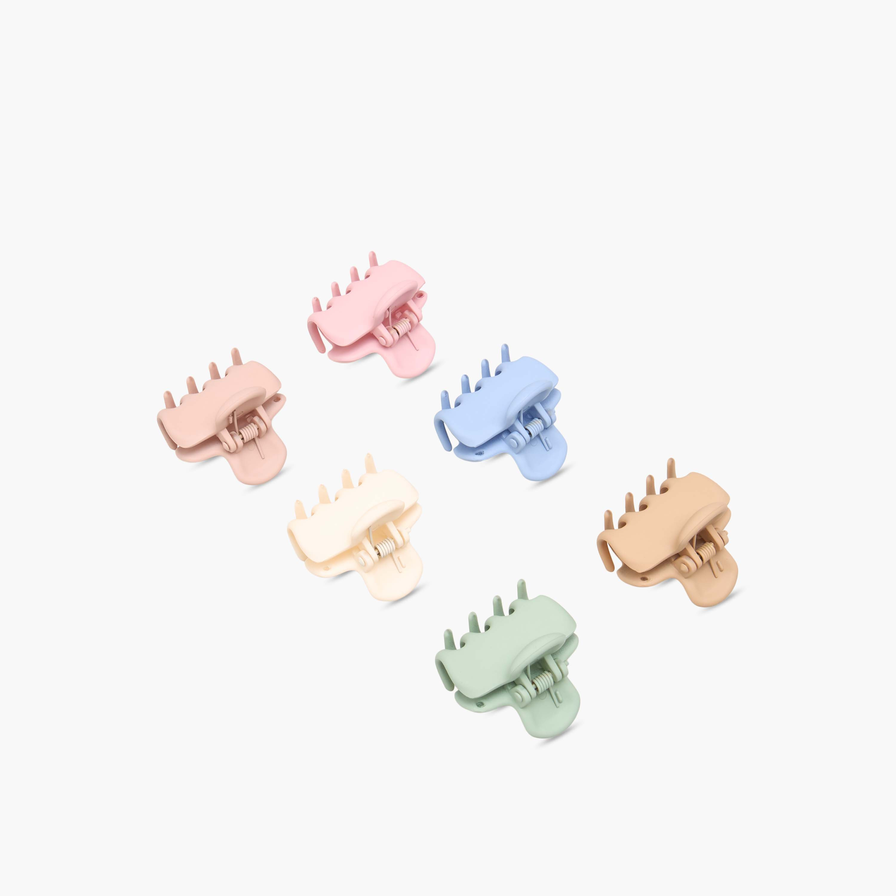 مشابك شعر منحنية بتشطيب مطفي من جلو - عبوة 6 قطع-women-hairaccessories-clamps-image-8