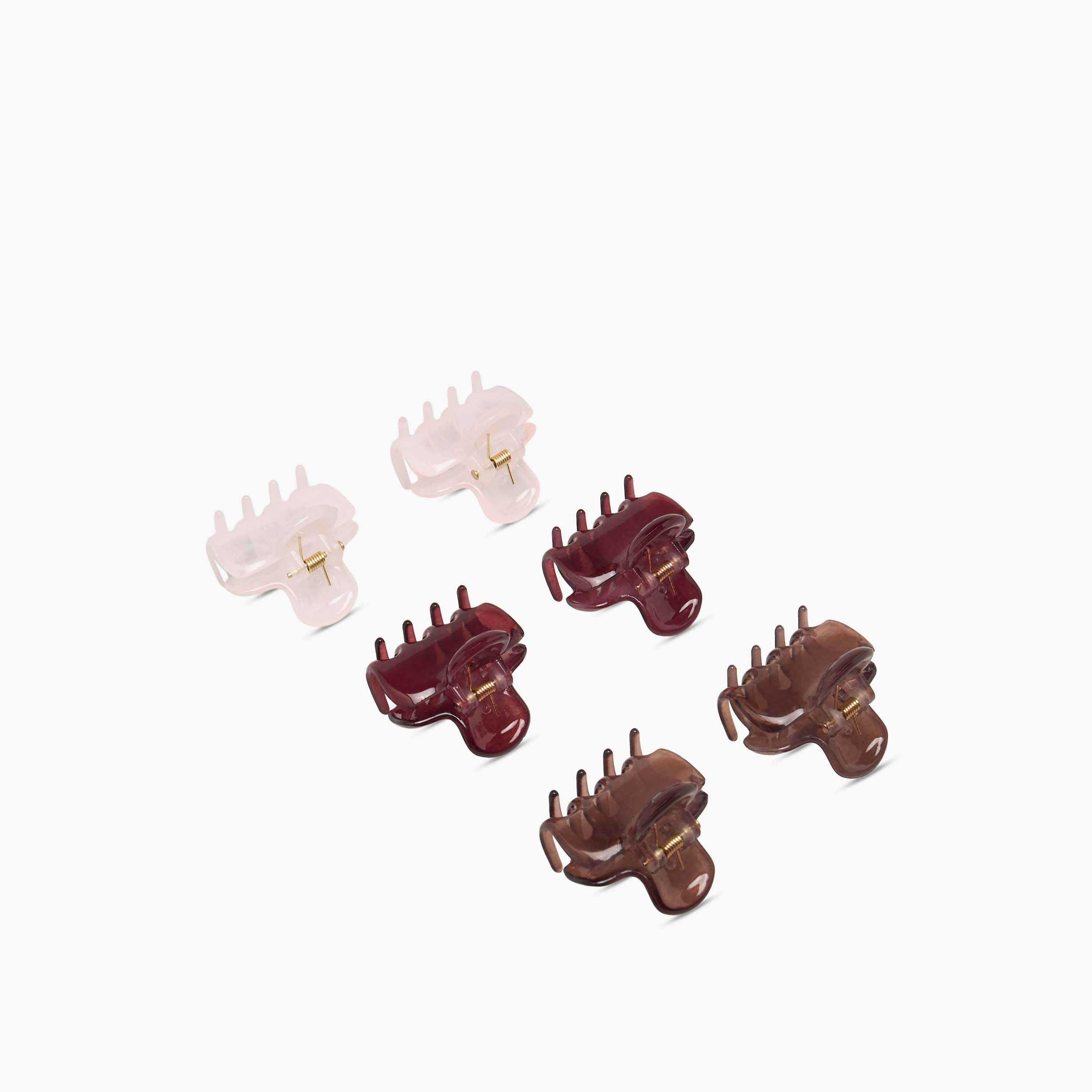 مشابك شعر منحنية بتشطيب مطفي من جلو - عبوة 6 قطع-women-hairaccessories-clamps-image-8