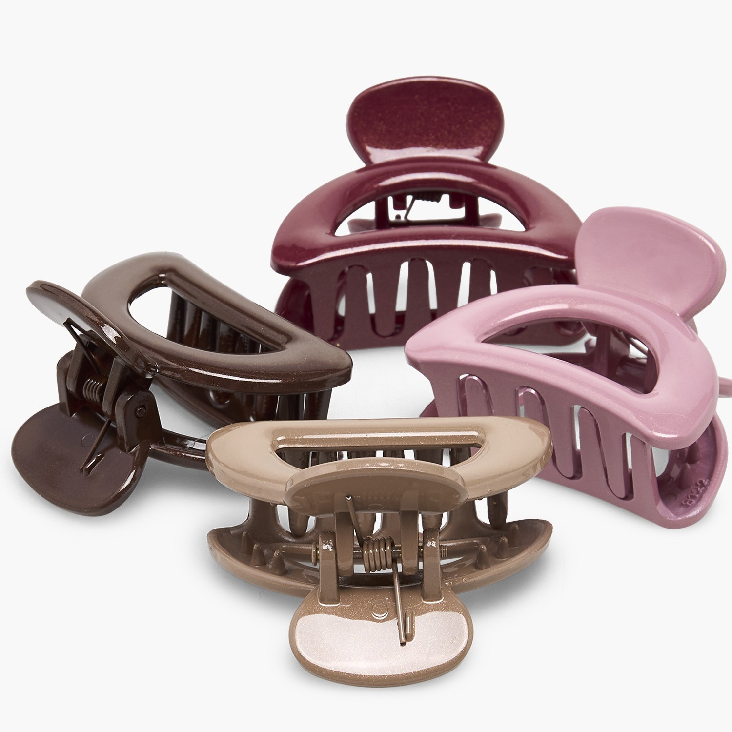 Gloo Pack of 6 Curved Hair Clamp with Cutout Design-women-hairaccessories-clamps-image-9