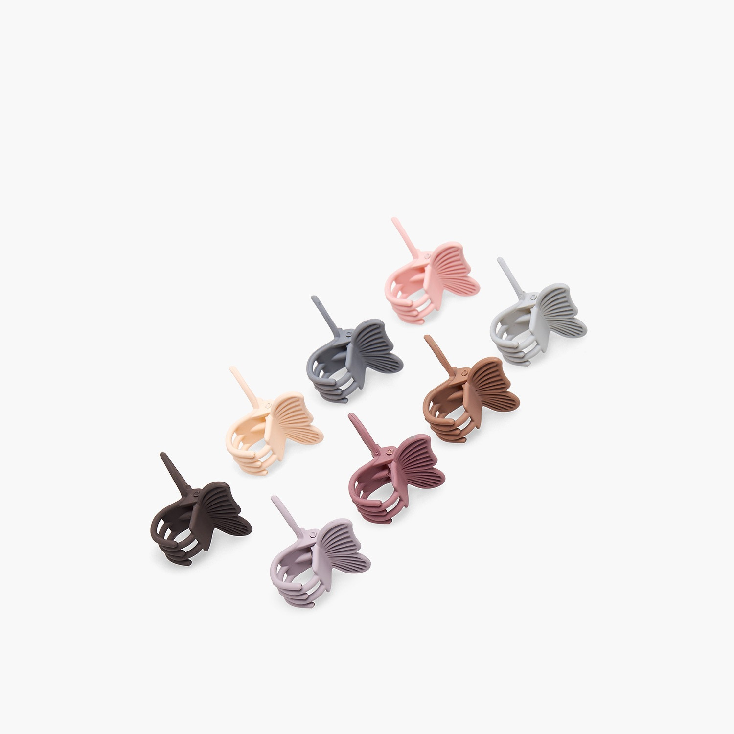 Gloo Pack of 8 Butterfly Hair Clamp with Matte Finish-women-hairaccessories-clamps-image-6