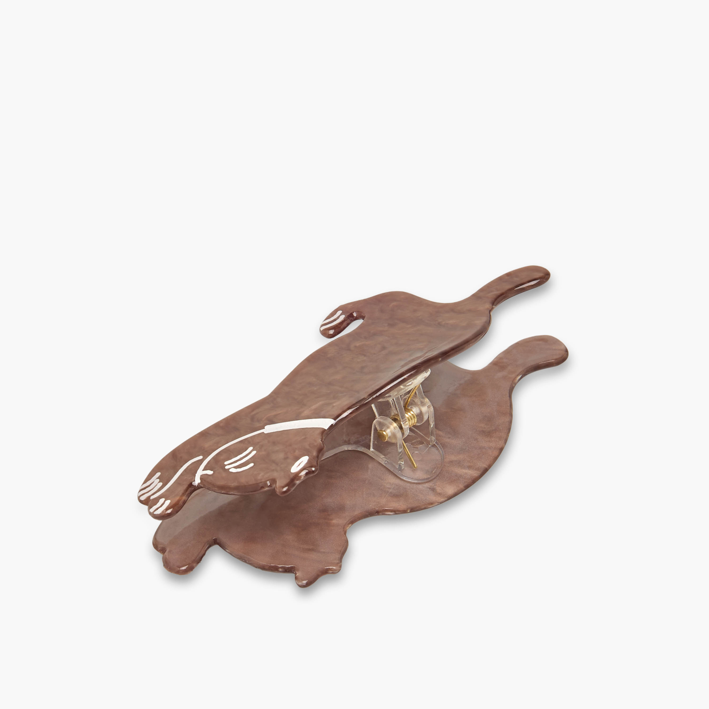 Gloo Cat Shaped Hair Clamp with Marble Design-women-hairaccessories-clamps-image-2