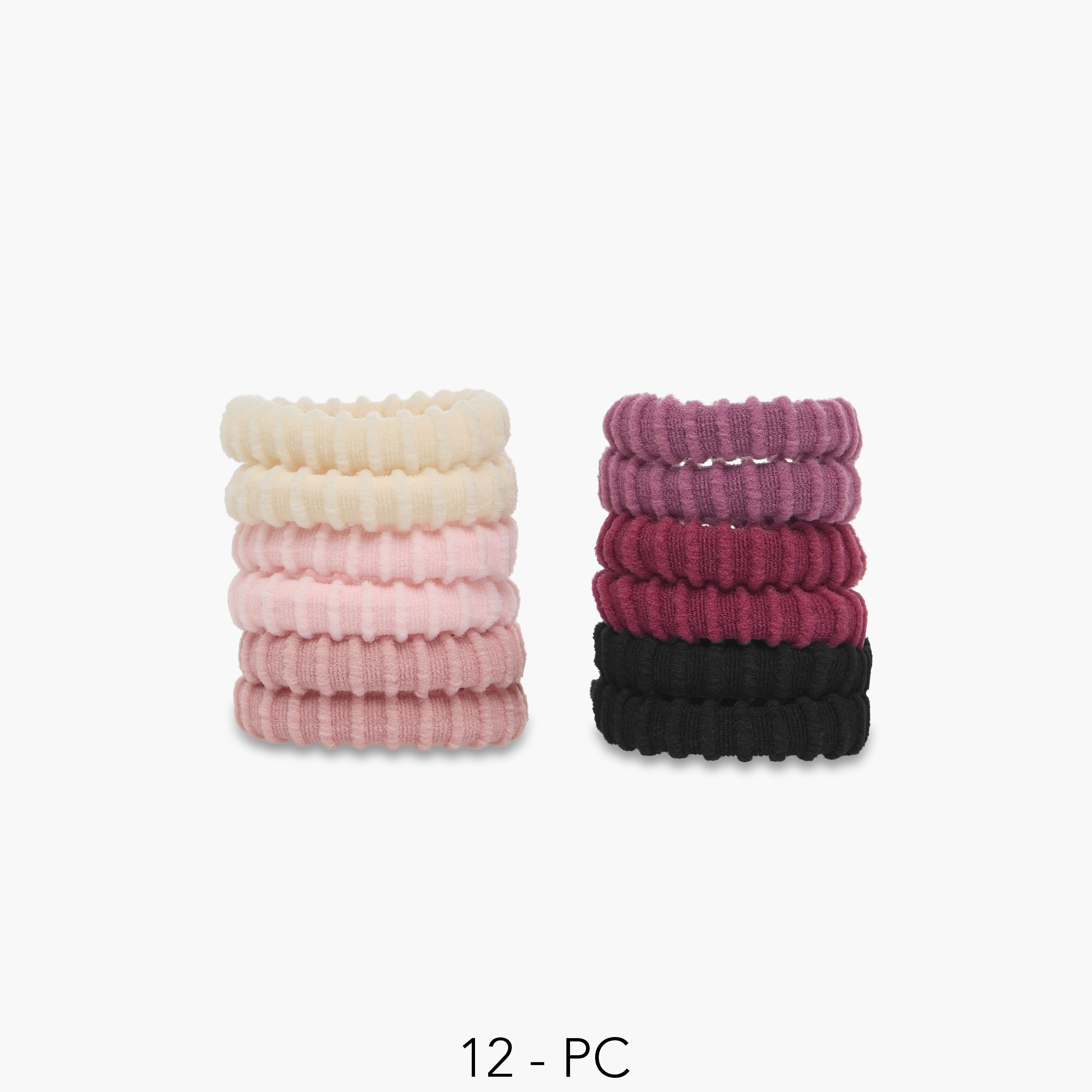 طقم ربطات شعر مطاطية 12 قطعة-women-hairaccessories-scrunchies-image-1