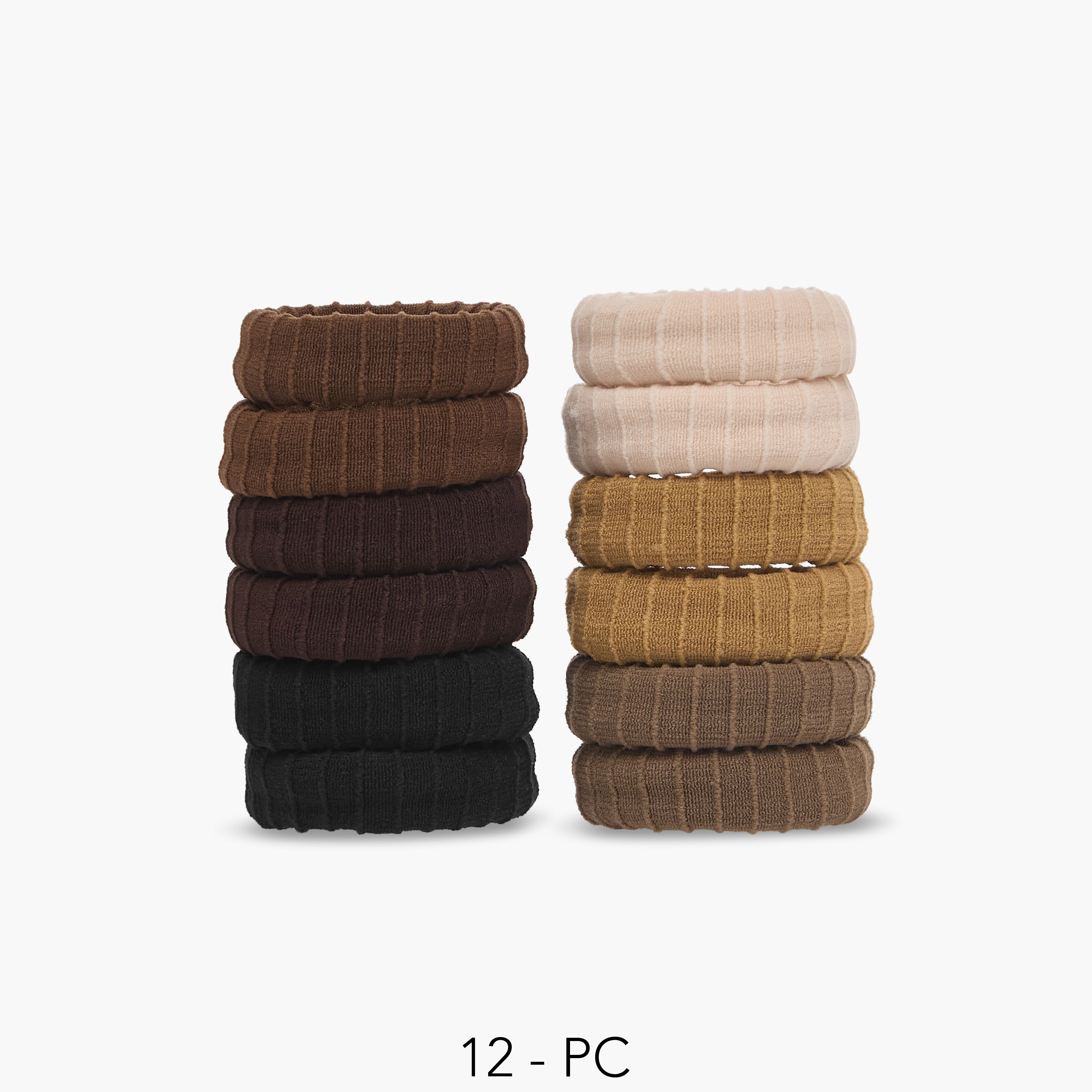 Pack of 12 Elastic Hair Ties-women-hairaccessories-scrunchies-image-1