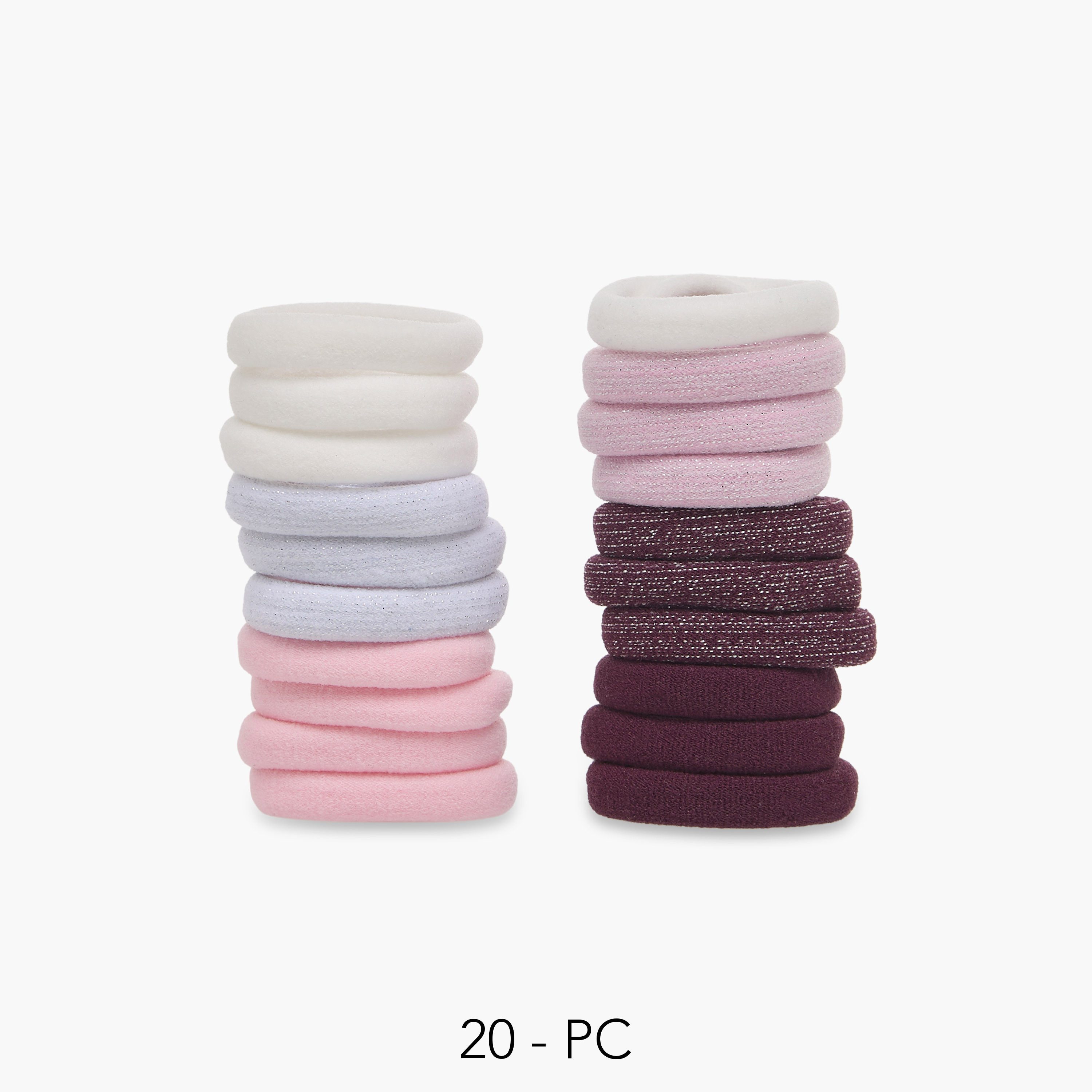 Pack of 20 Elastic Hair Ties-women-hairaccessories-scrunchies-image-1