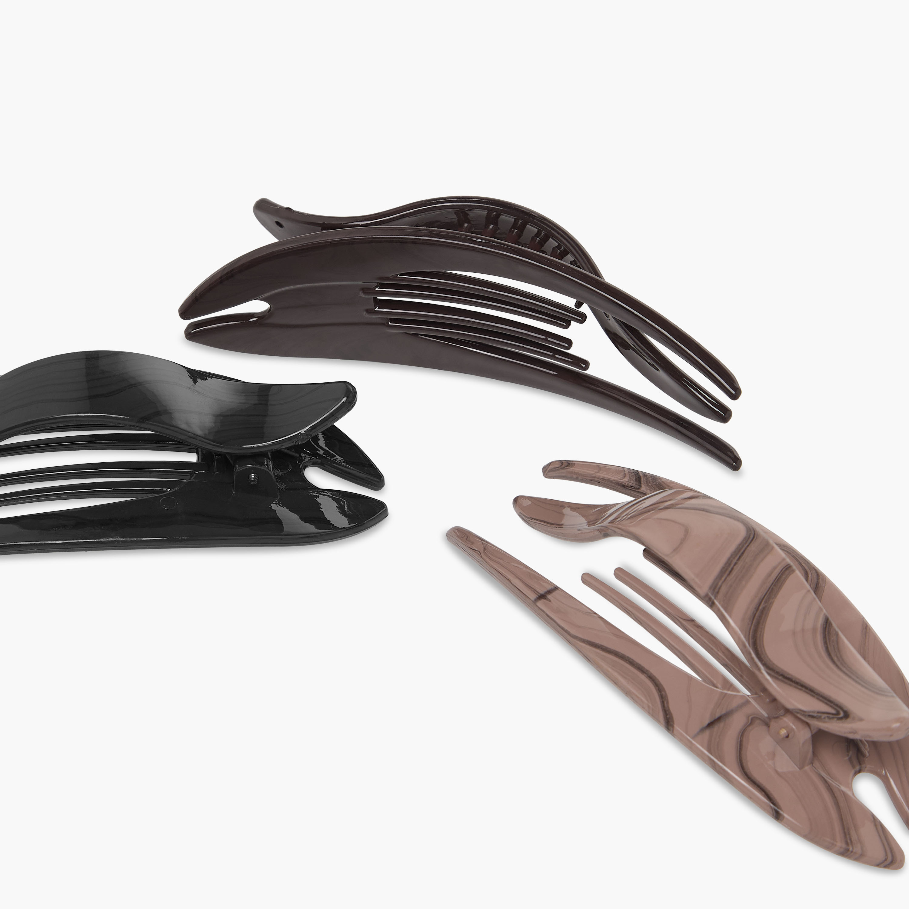 طقم مشابك شعر منحنية بطبعات متنوعة من 3 قطع-women-hairaccessories-clamps-image-6
