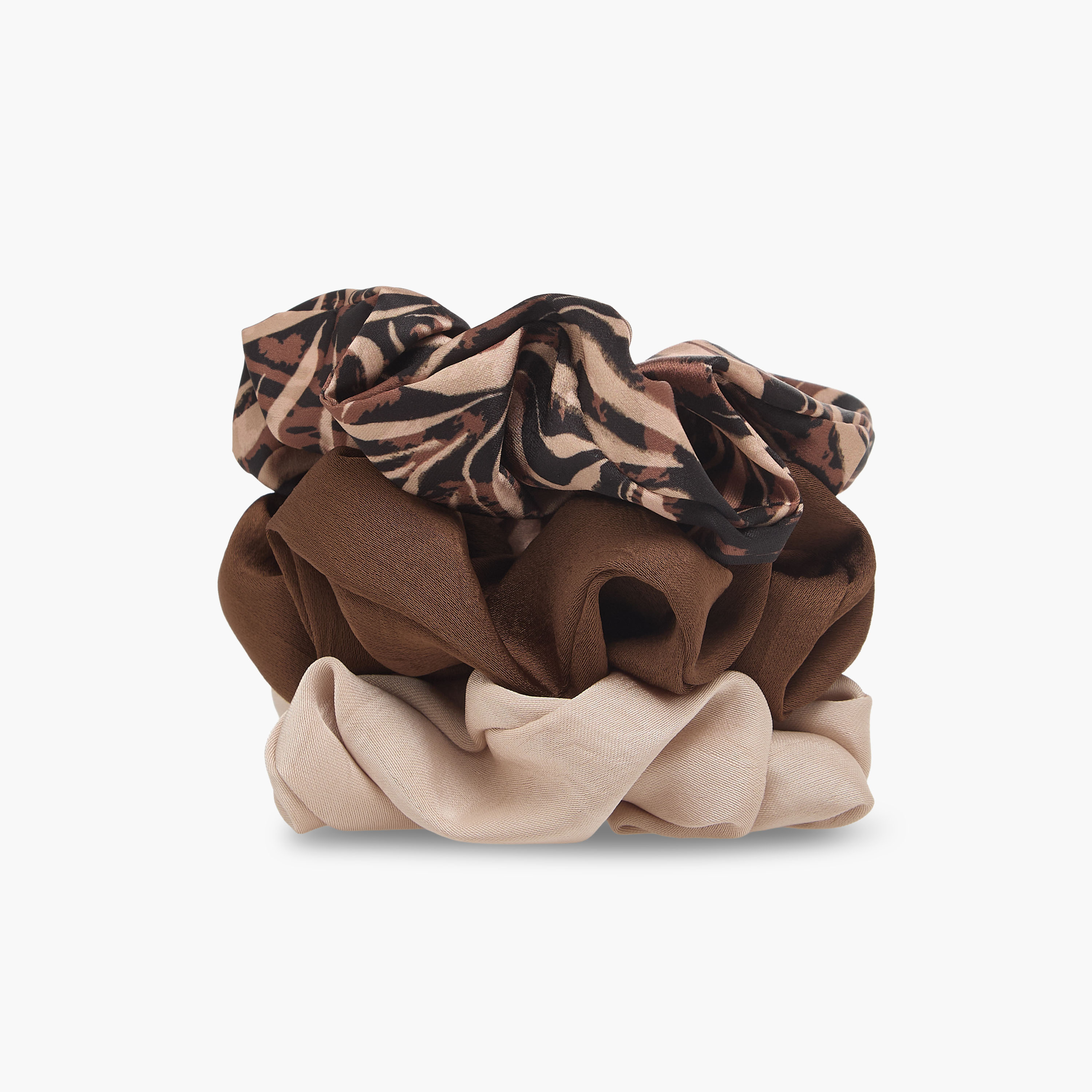 Pack of 3 Satin Hair Scrunchie-women-hairaccessories-scrunchies-image-5