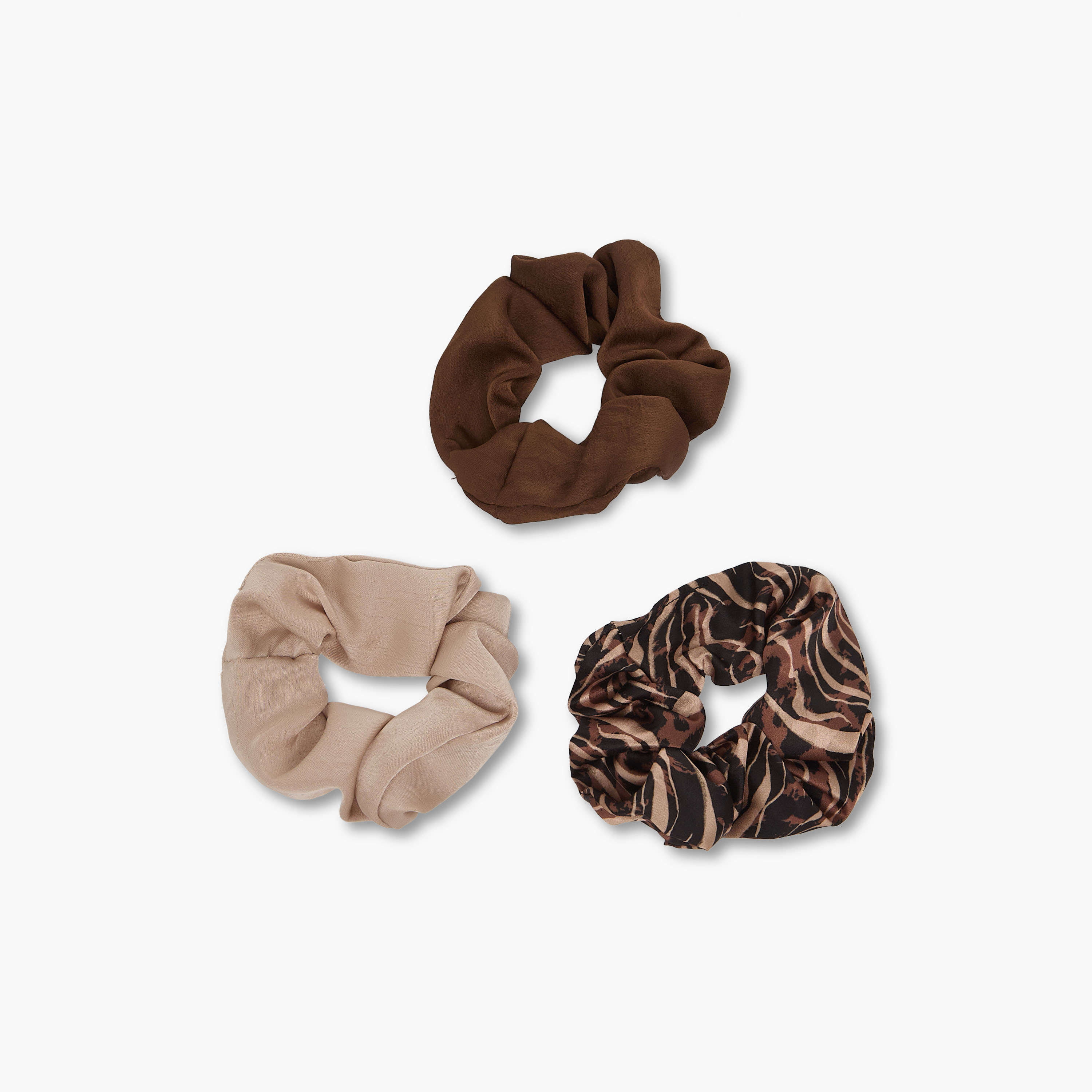 Pack of 3 Satin Hair Scrunchie-women-hairaccessories-scrunchies-image-3