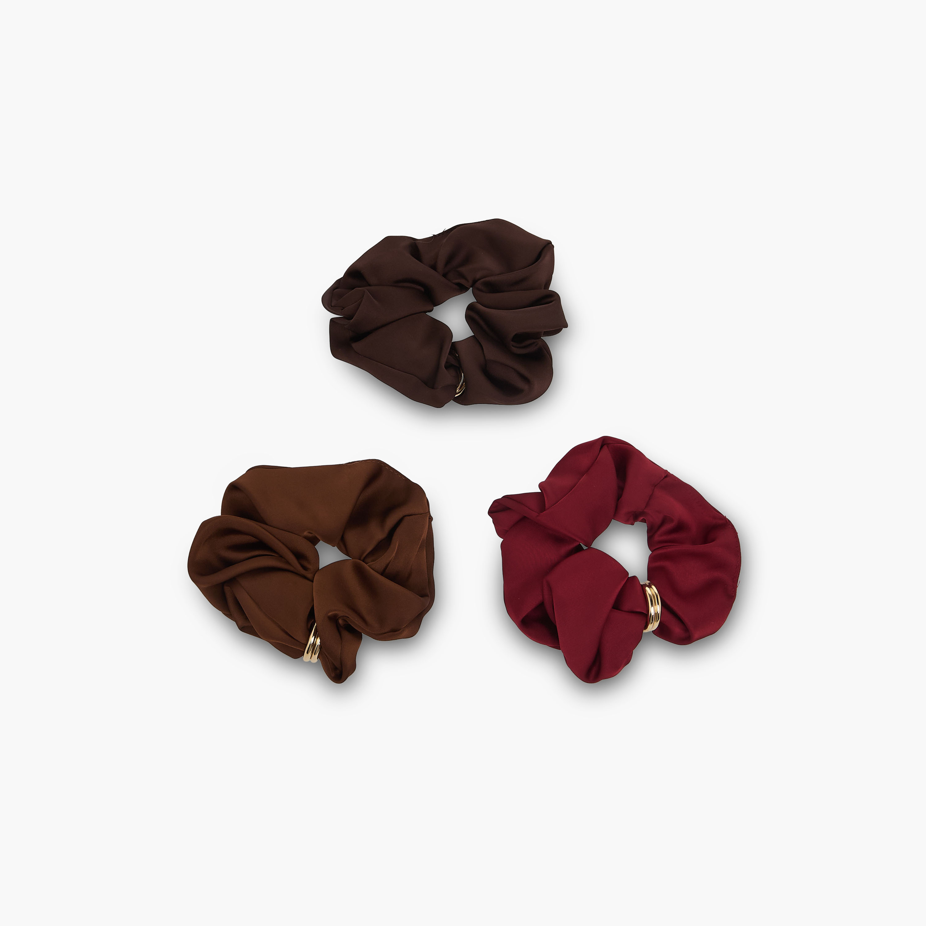 Pack of 3 Satin Hair Scrunchie-women-hairaccessories-scrunchies-image-3