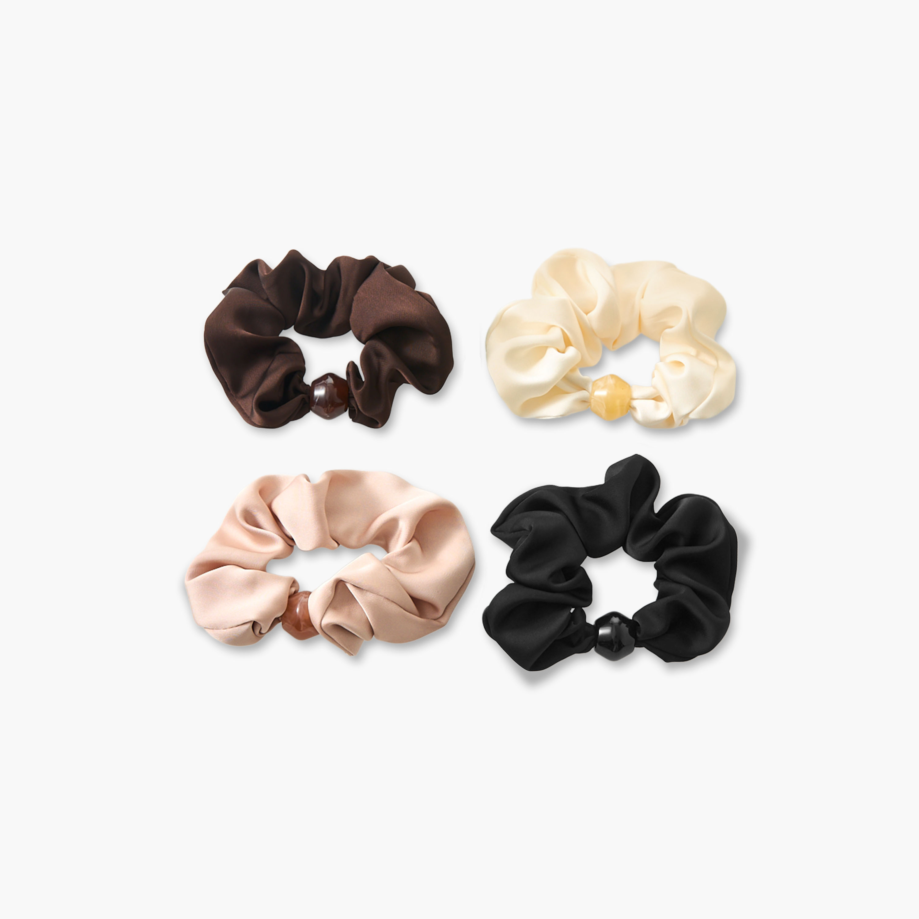 Pack of 4 Beaded Hair Scrunchie-women-hairaccessories-scrunchies-image-2