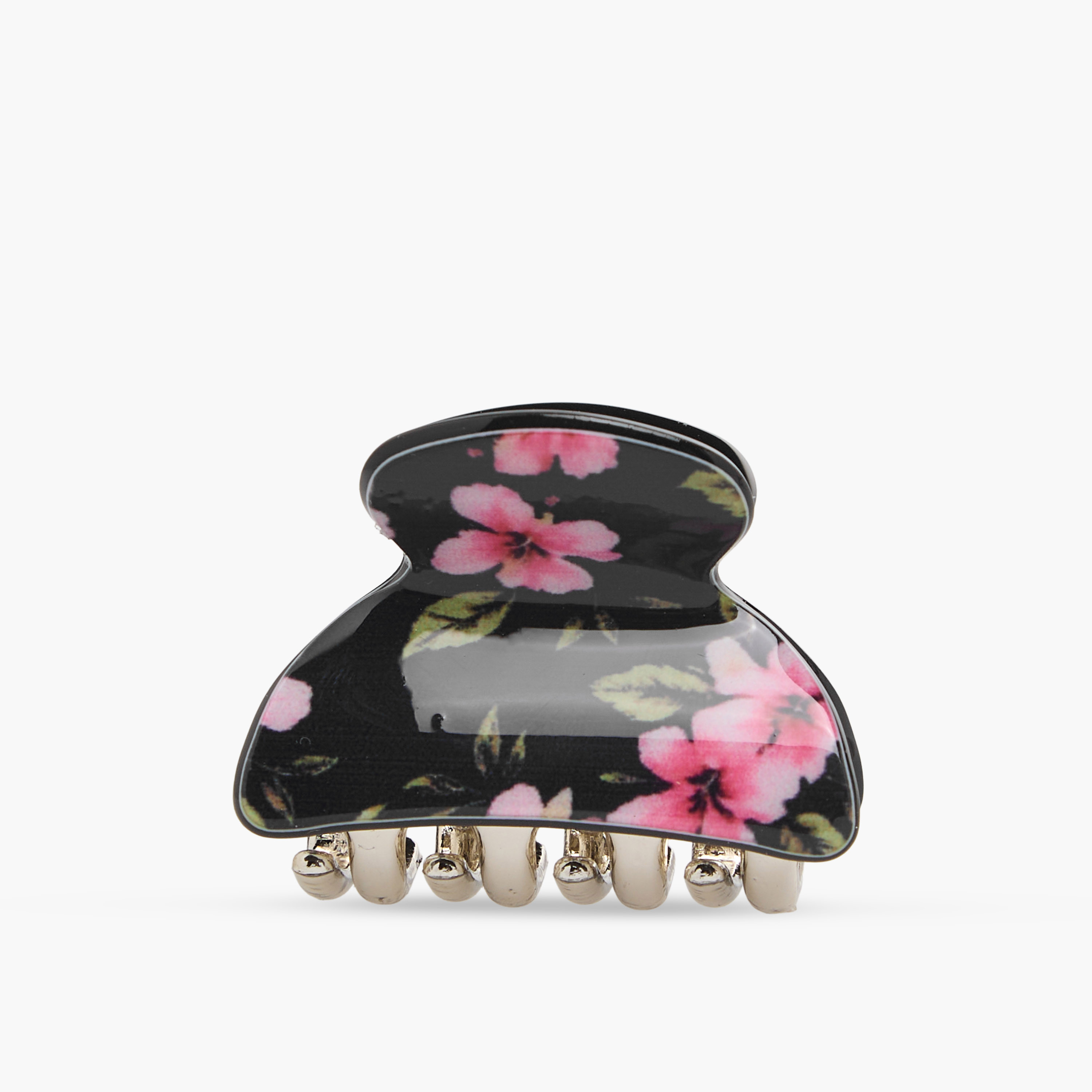 طقم مشابك شعر منحنية بطبعات متنوعة من 4 قطع-women-hairaccessories-clamps-image-2