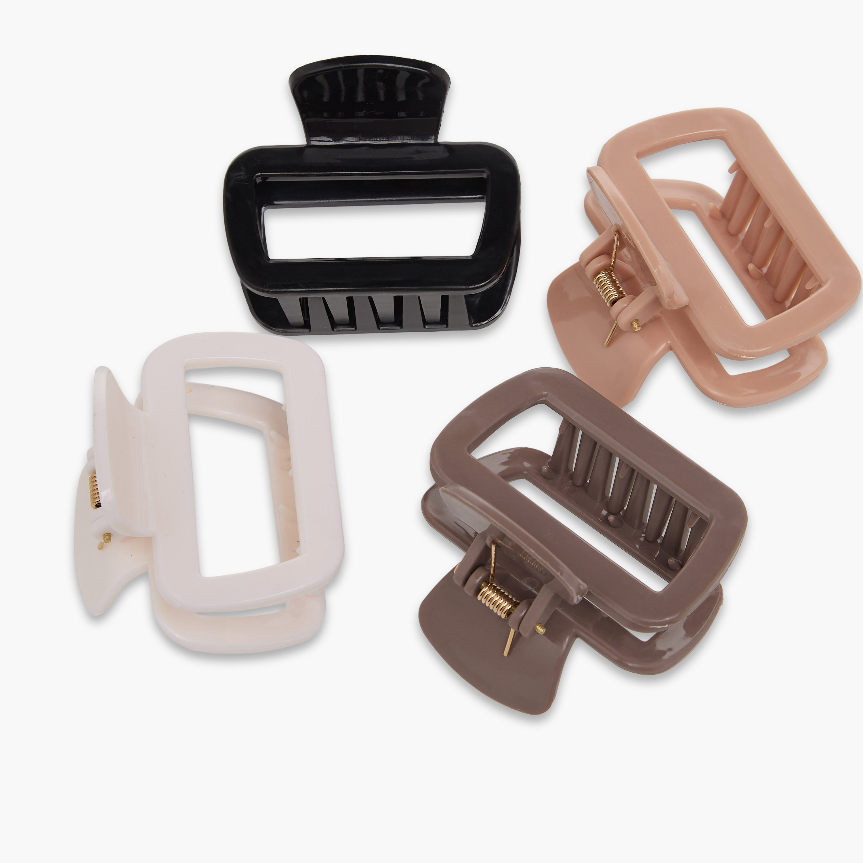 طقم مشابك شعر مستطيلة من 4 قطع-women-hairaccessories-clamps-image-7
