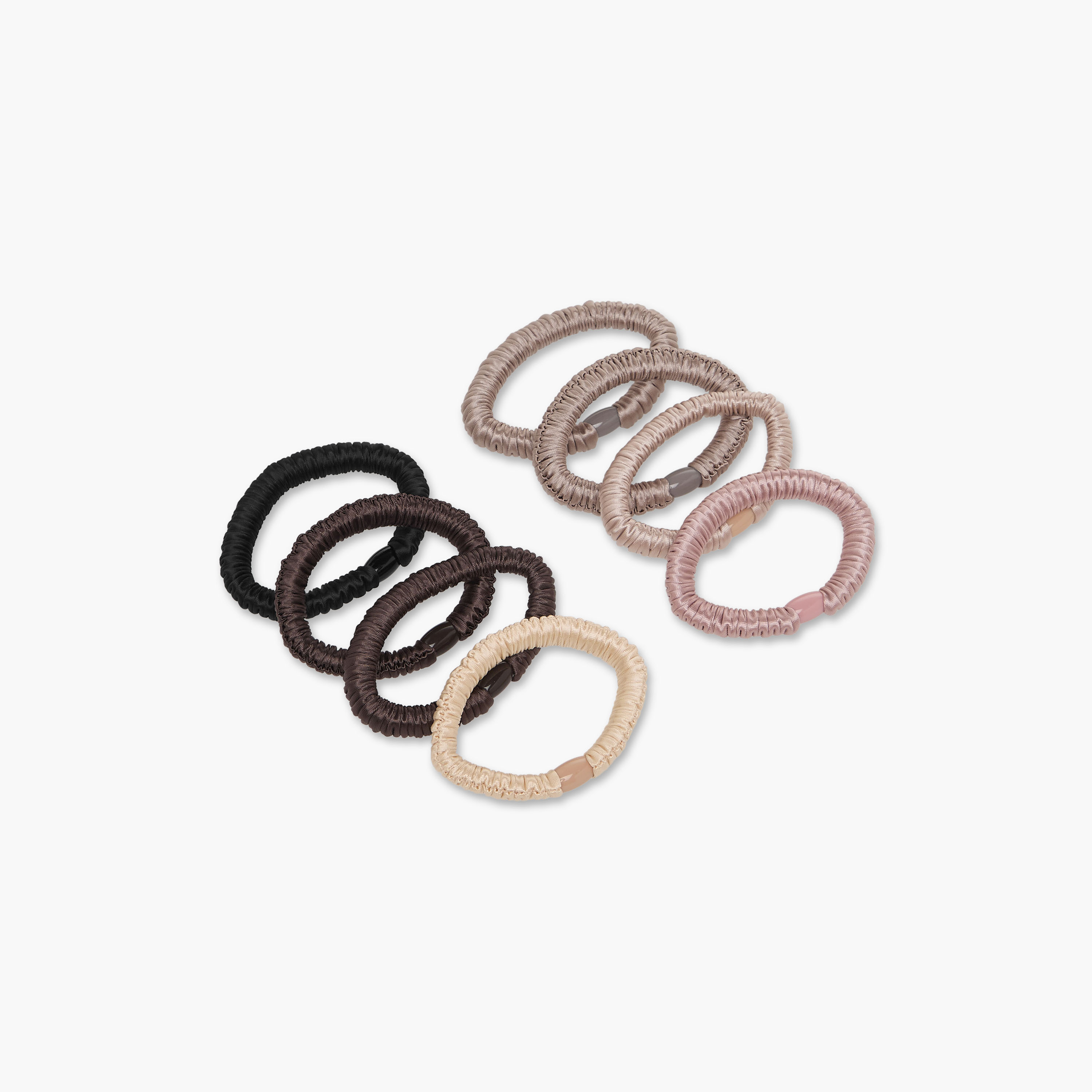 Pack of 8 Ruched Hair Tie-women-hairaccessories-scrunchies-image-2