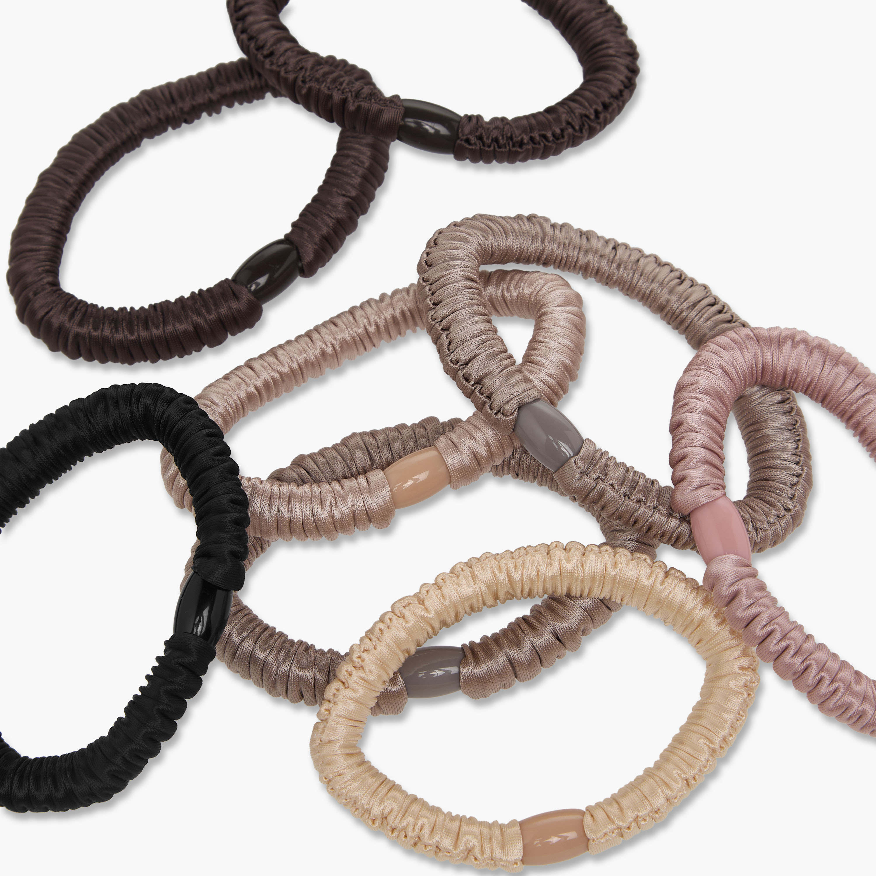 Pack of 8 Ruched Hair Tie-women-hairaccessories-scrunchies-image-4