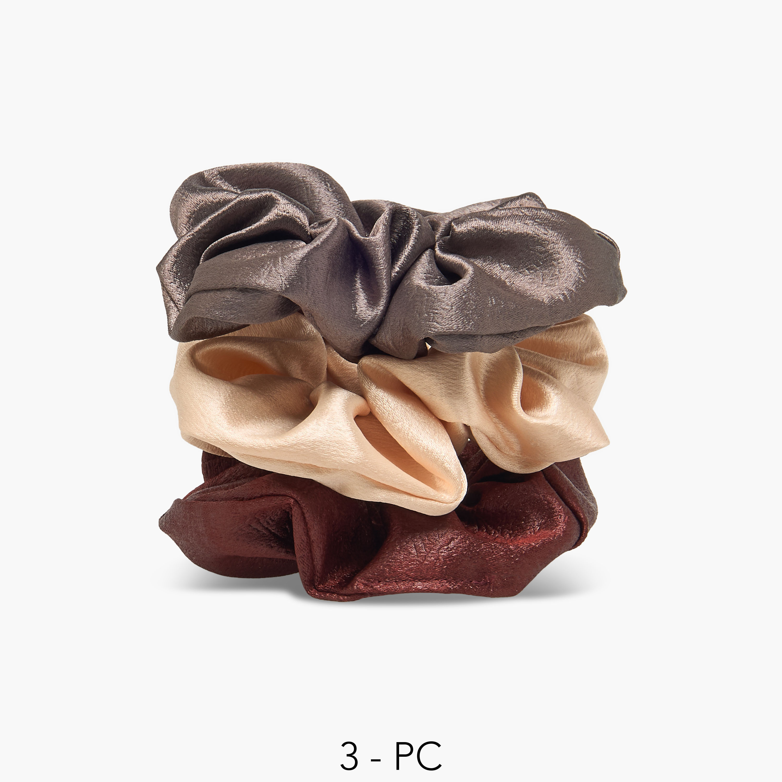 طقم ربطات شعر ستان 3 قطع من جلو-women-hairaccessories-scrunchies-image-1
