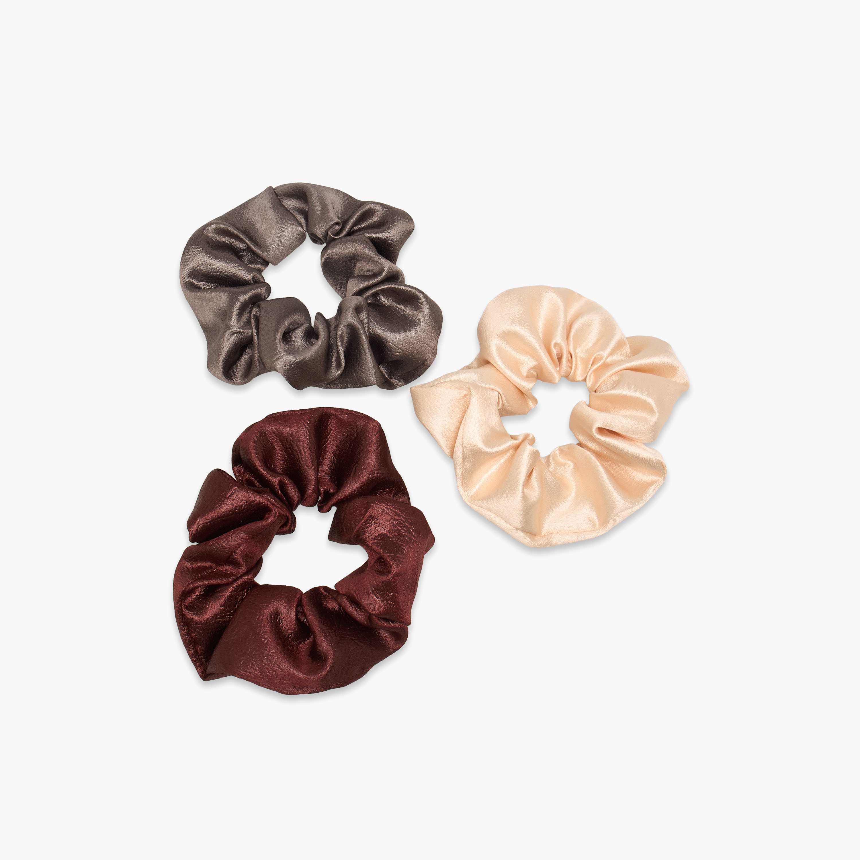 طقم ربطات شعر ستان 3 قطع من جلو-women-hairaccessories-scrunchies-image-4