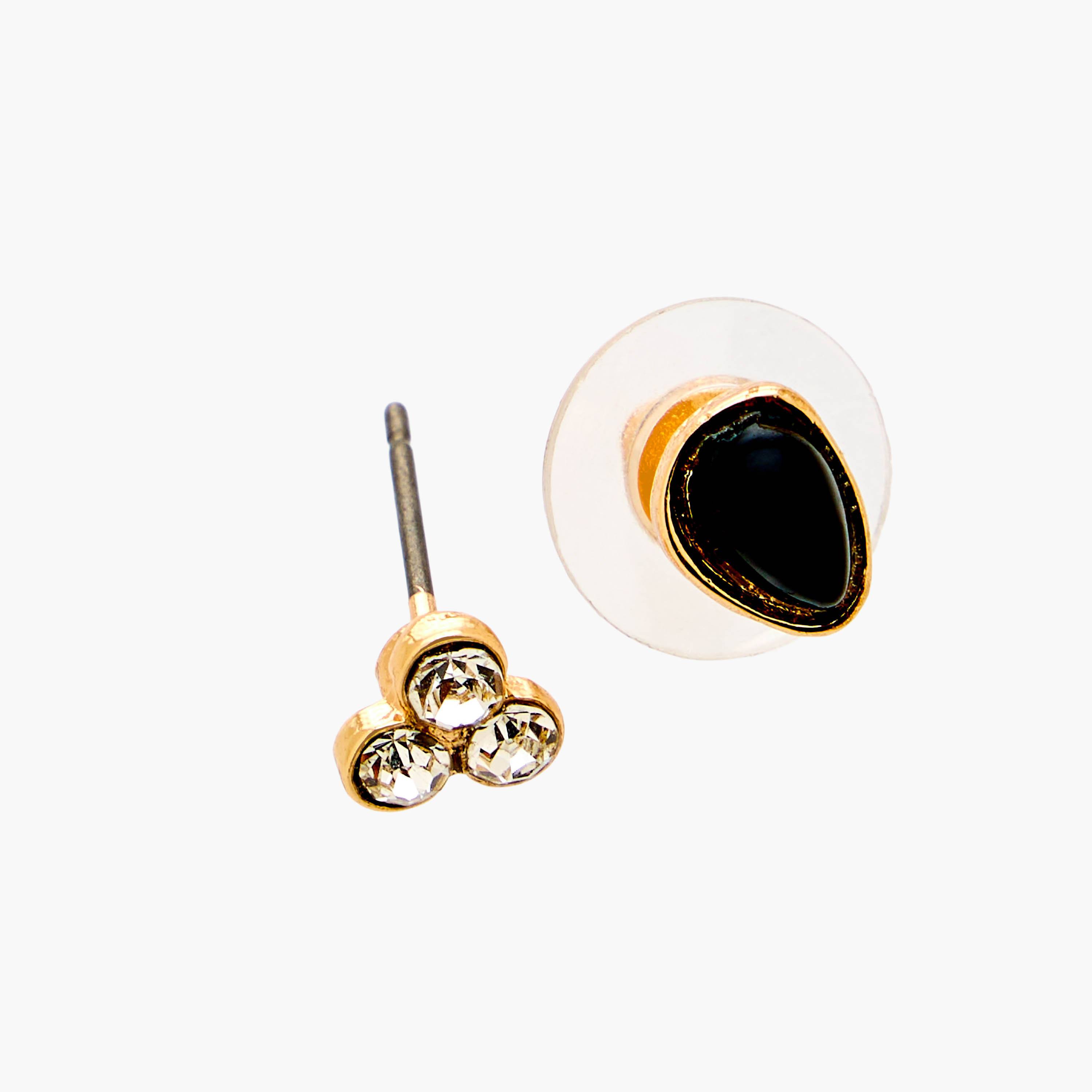 Gloo Pack of 12 Metallic Stud Earrings with Pushback Closure-women-watchesandjewellery-jewellery-earrings-image-4