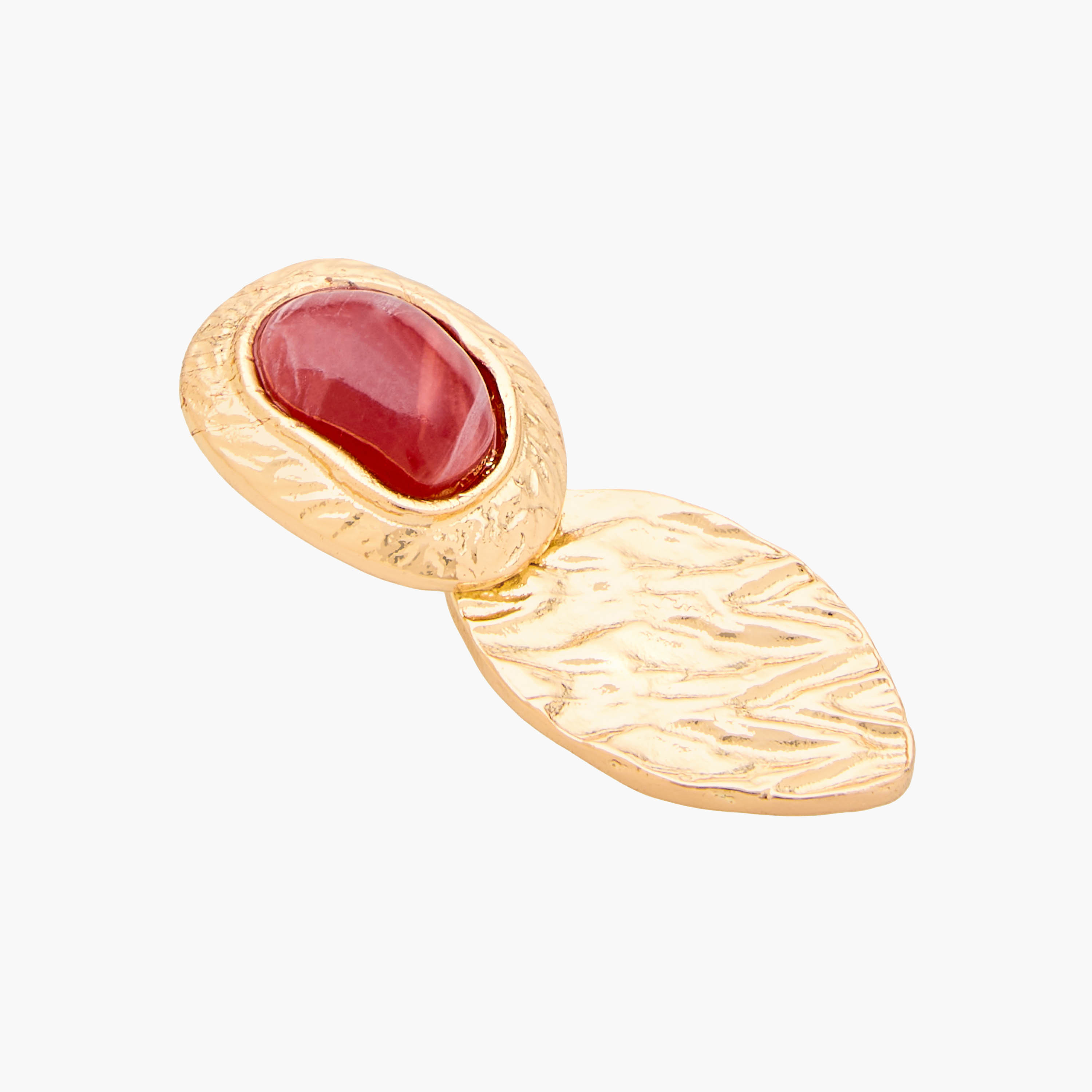 Gloo Gold Tone Drop Earrings with Pushback Closure-women-watchesandjewellery-jewellery-earrings-image-3