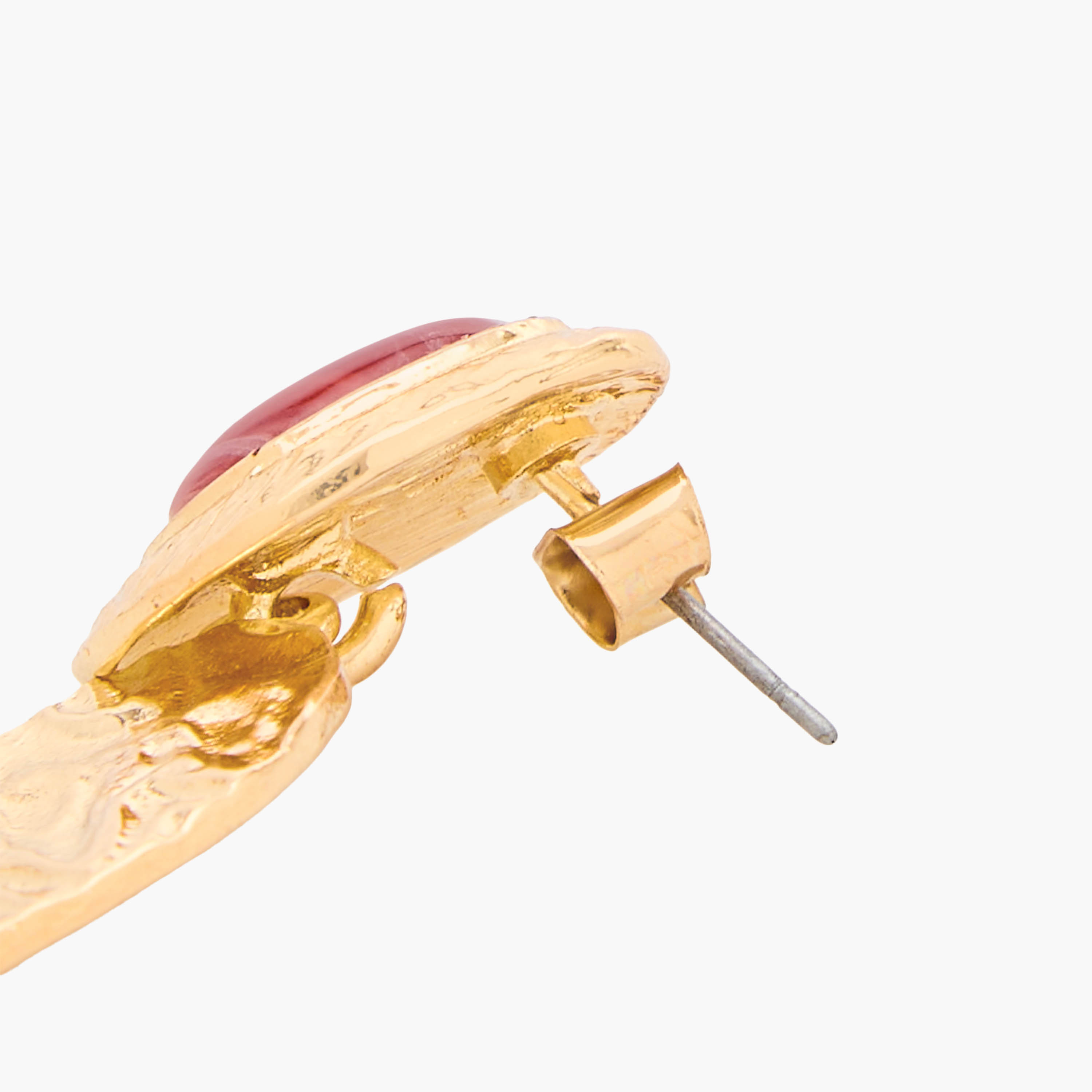 Gloo Gold Tone Drop Earrings with Pushback Closure-women-watchesandjewellery-jewellery-earrings-image-4