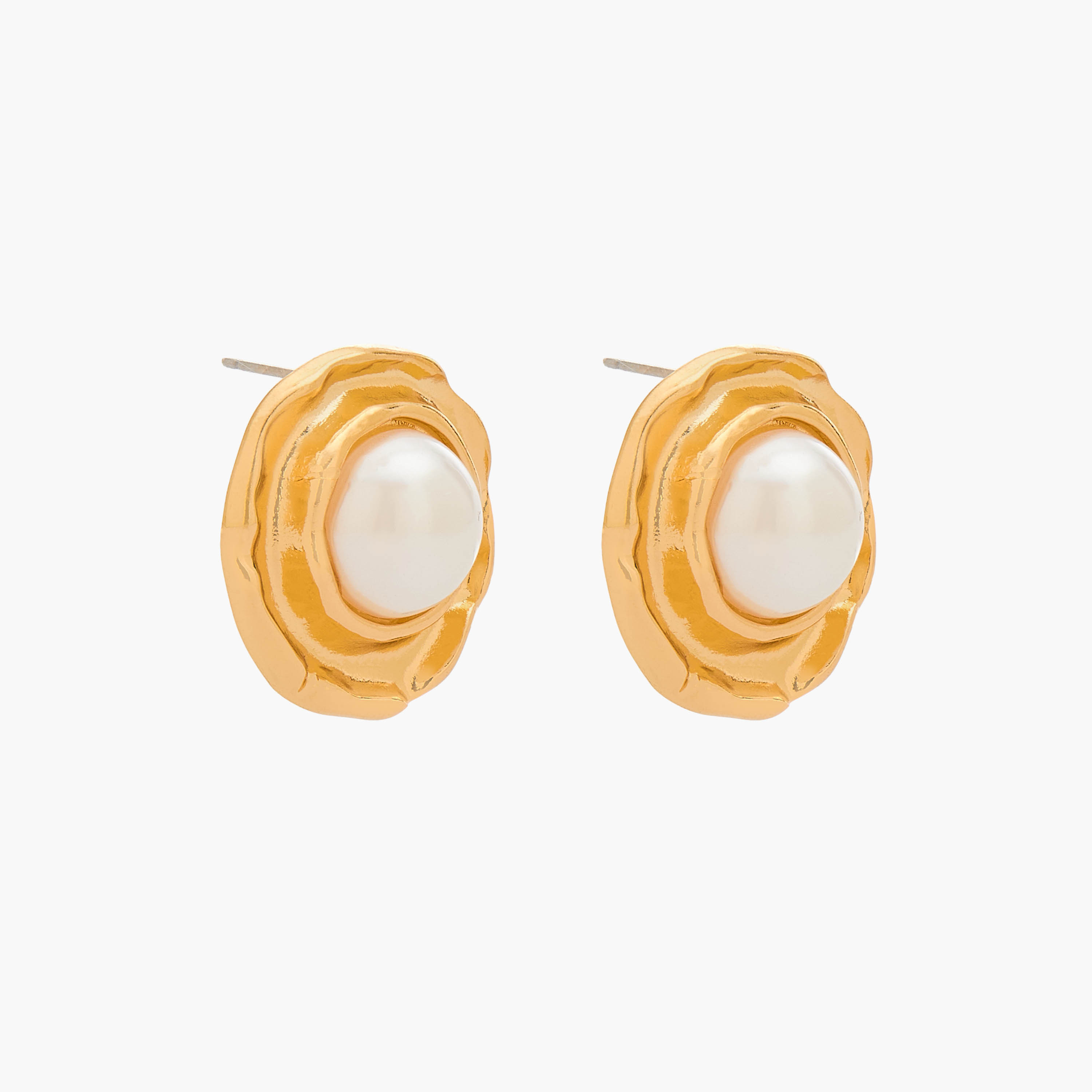 Gloo Pack of 2 Gold Tone Assorted Stud Earrings with Pushback Closure-women-watchesandjewellery-jewellery-earrings-image-2