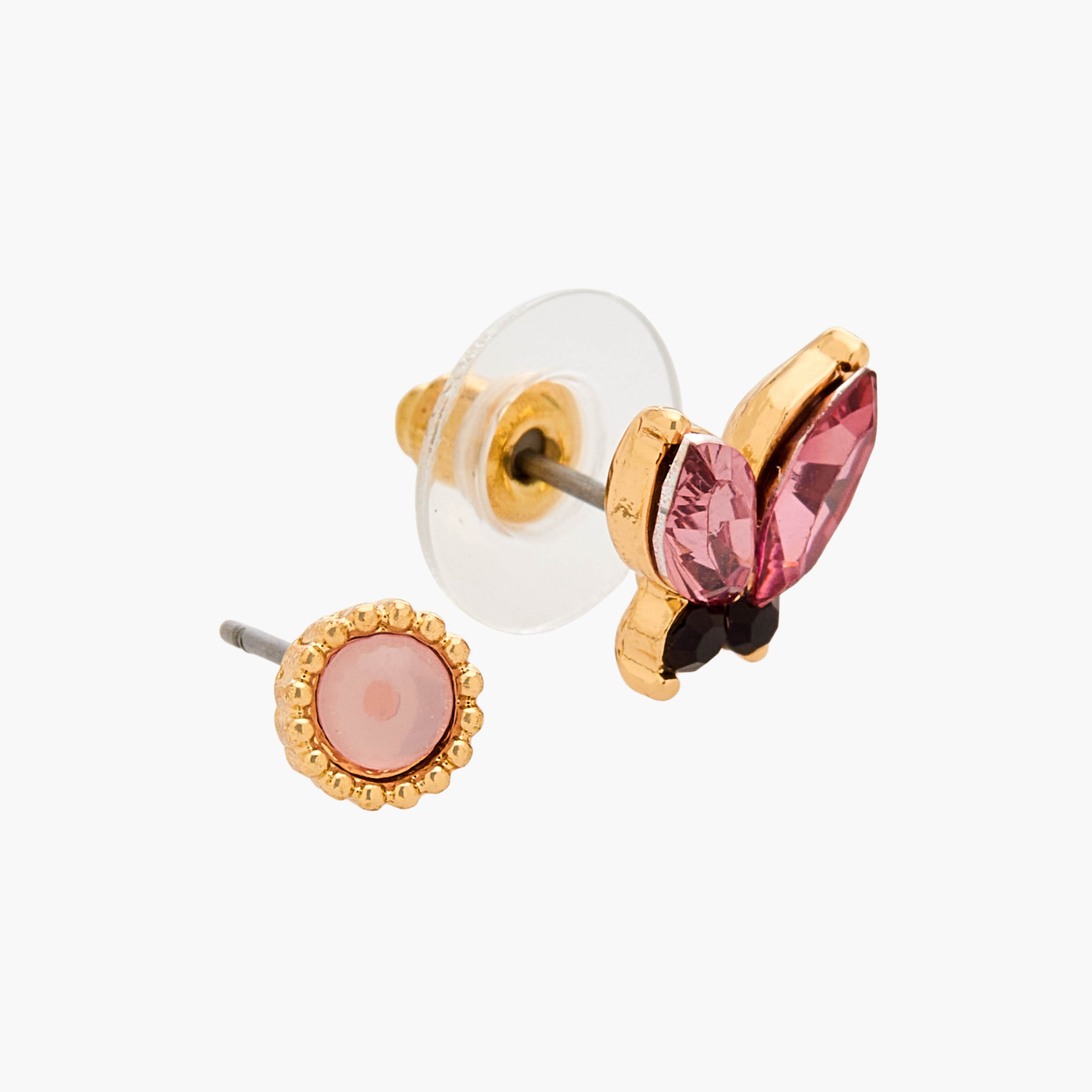 Gloo Pack of 9 Gold Tone Assorted Earrings with Pushback Closure-women-watchesandjewellery-jewellery-earrings-image-1