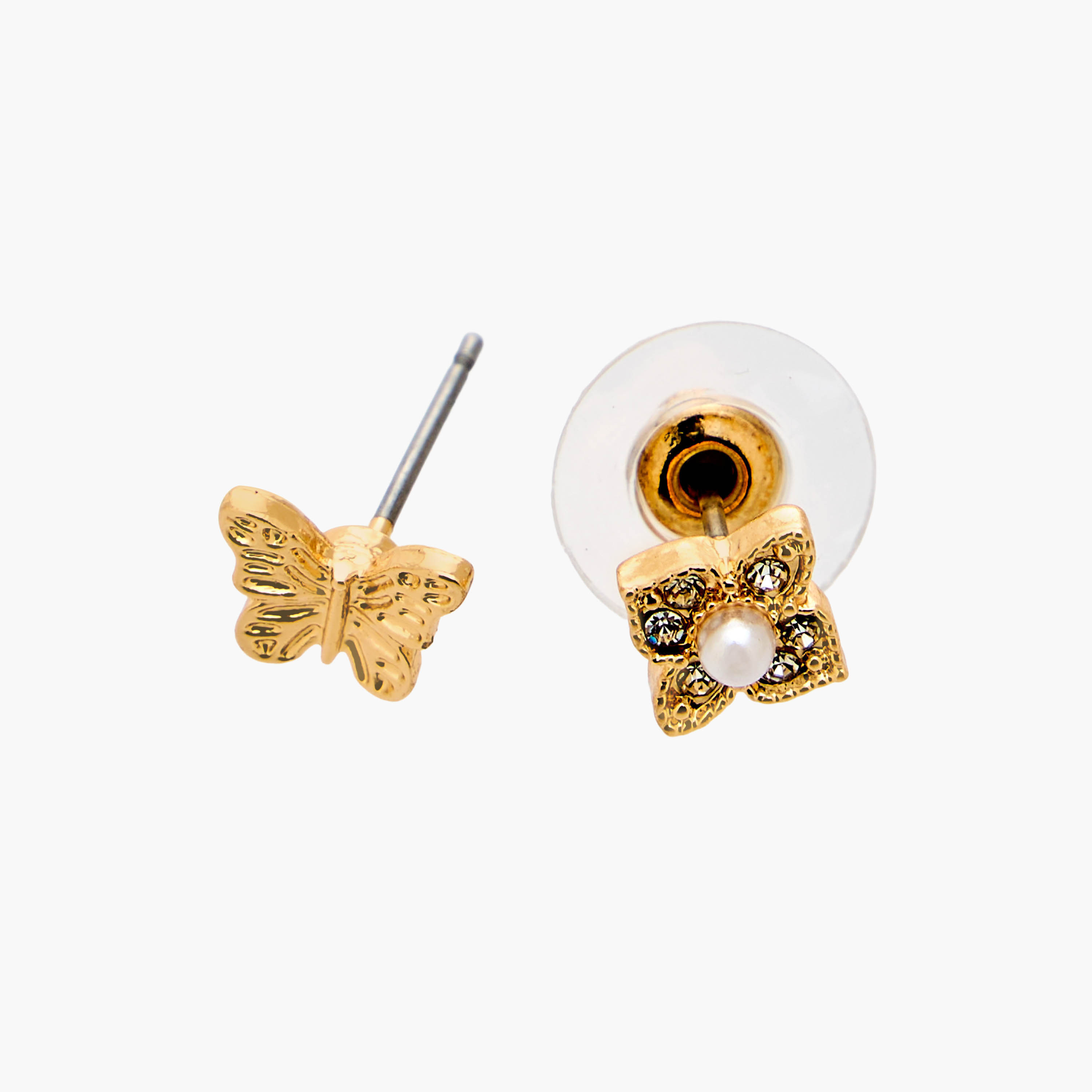 حلقان ستود معدنية بمكبس إغلاق من جلو - طقم 12 زوج-women-watchesandjewellery-jewellery-earrings-image-4