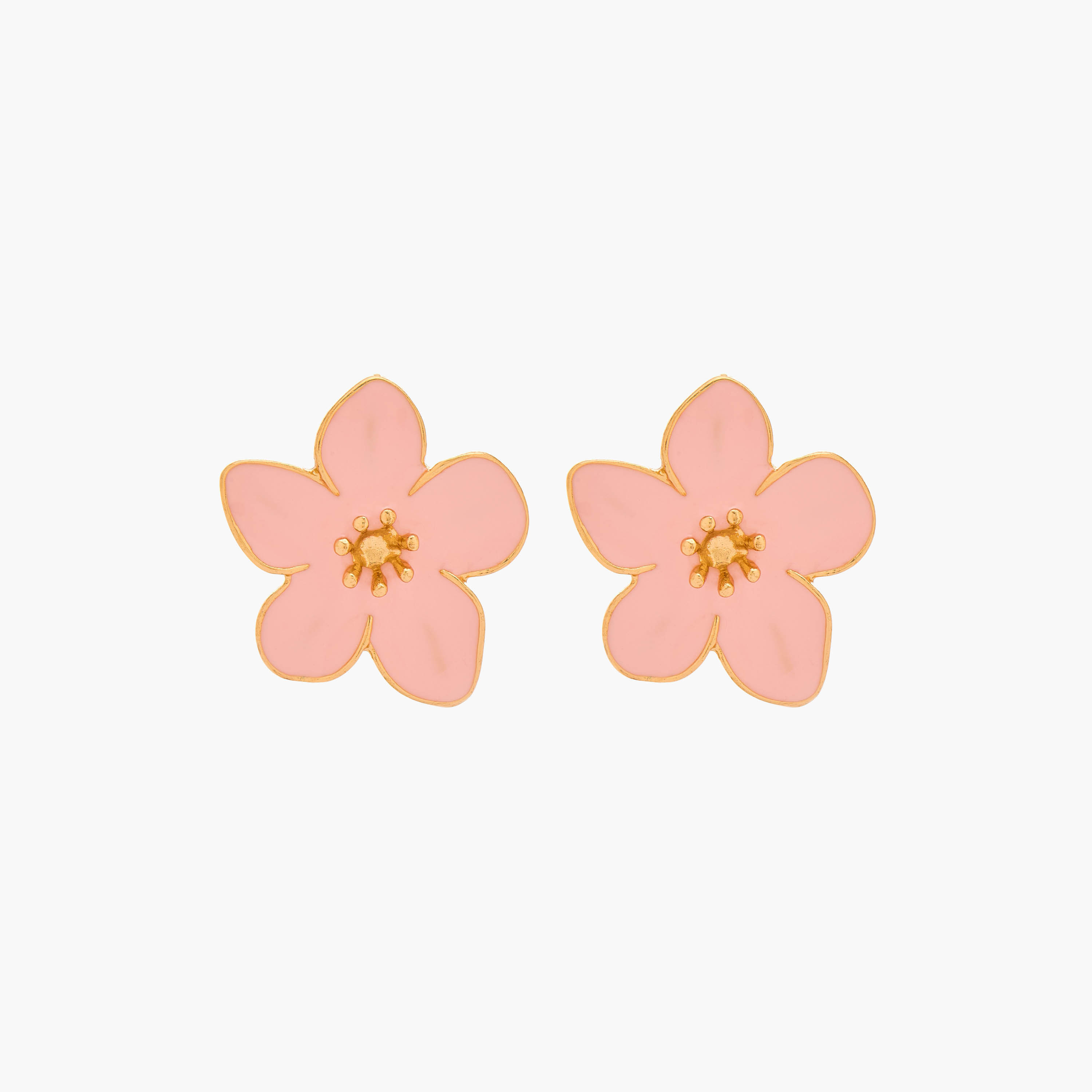 حلقان مرصعة بتصميم زهور وتشطيب ذهبي ومكبس إغلاق من جلو-women-watchesandjewellery-jewellery-earrings-image-1