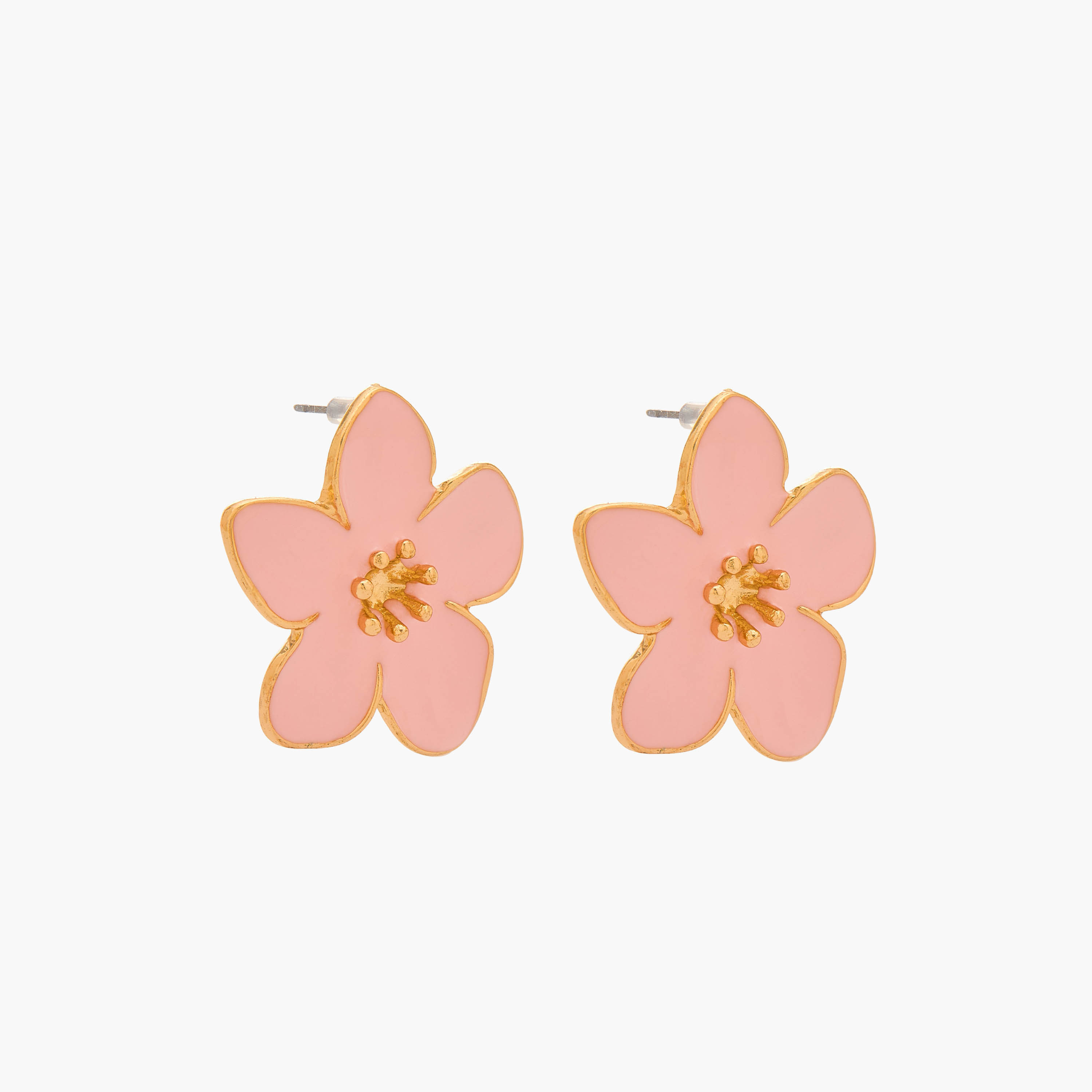 حلقان مرصعة بتصميم زهور وتشطيب ذهبي ومكبس إغلاق من جلو-women-watchesandjewellery-jewellery-earrings-image-2
