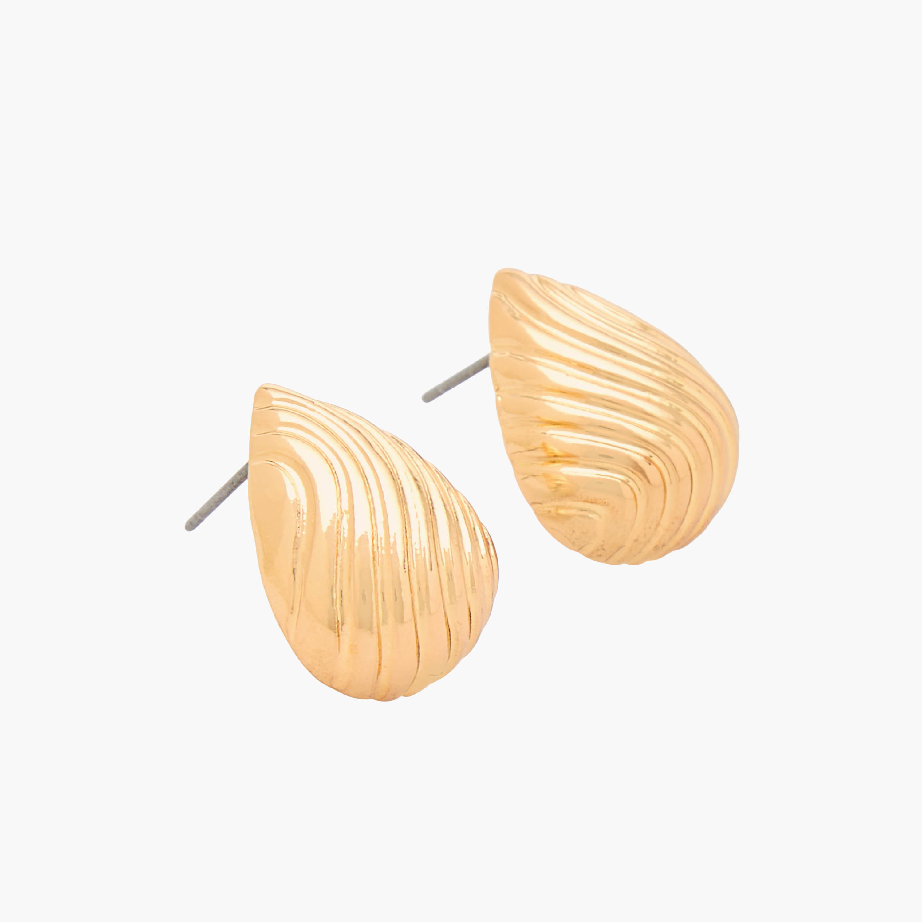 Gloo Pack of 2 Gold Tone Assorted Earrings with Pushback Closure-women-watchesandjewellery-jewellery-earrings-image-3