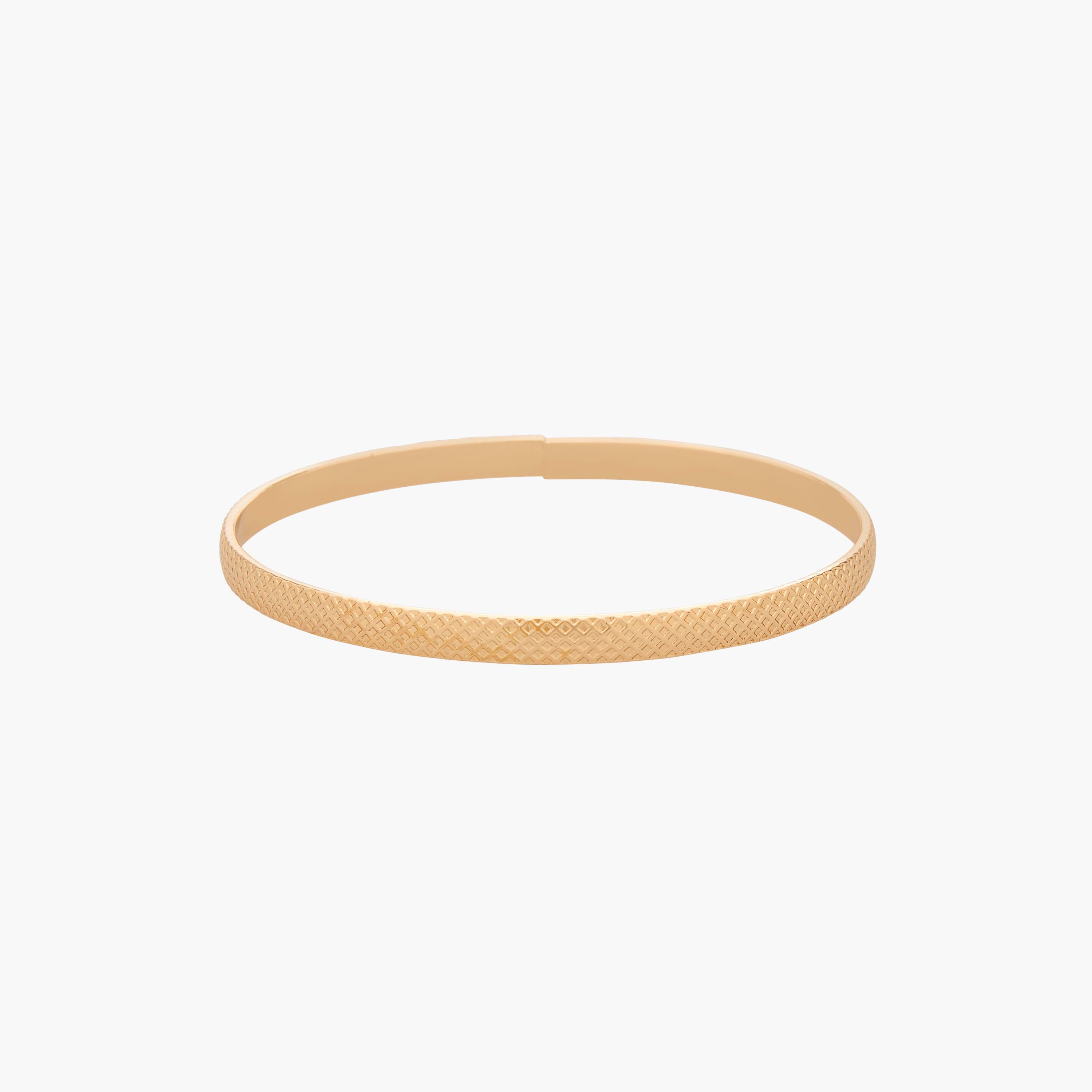 Gloo Pack of 5 Gold Tone Textured Bangle-women-watchesandjewellery-jewellery-banglesandbracelets-image-2