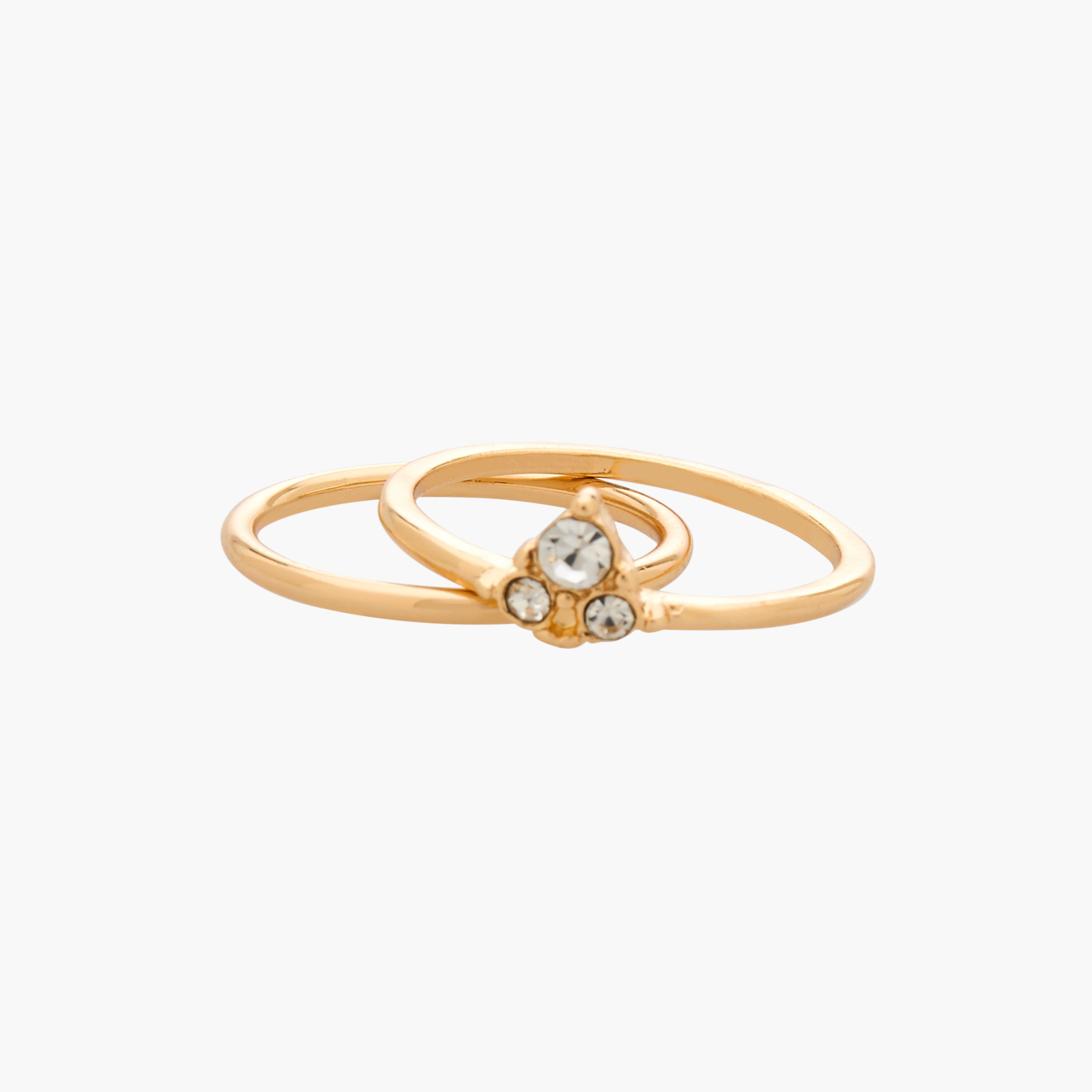 طقم خواتم جلو بتفاصيل ذهبية - 7 قطع-women-watchesandjewellery-jewellery-rings-image-3